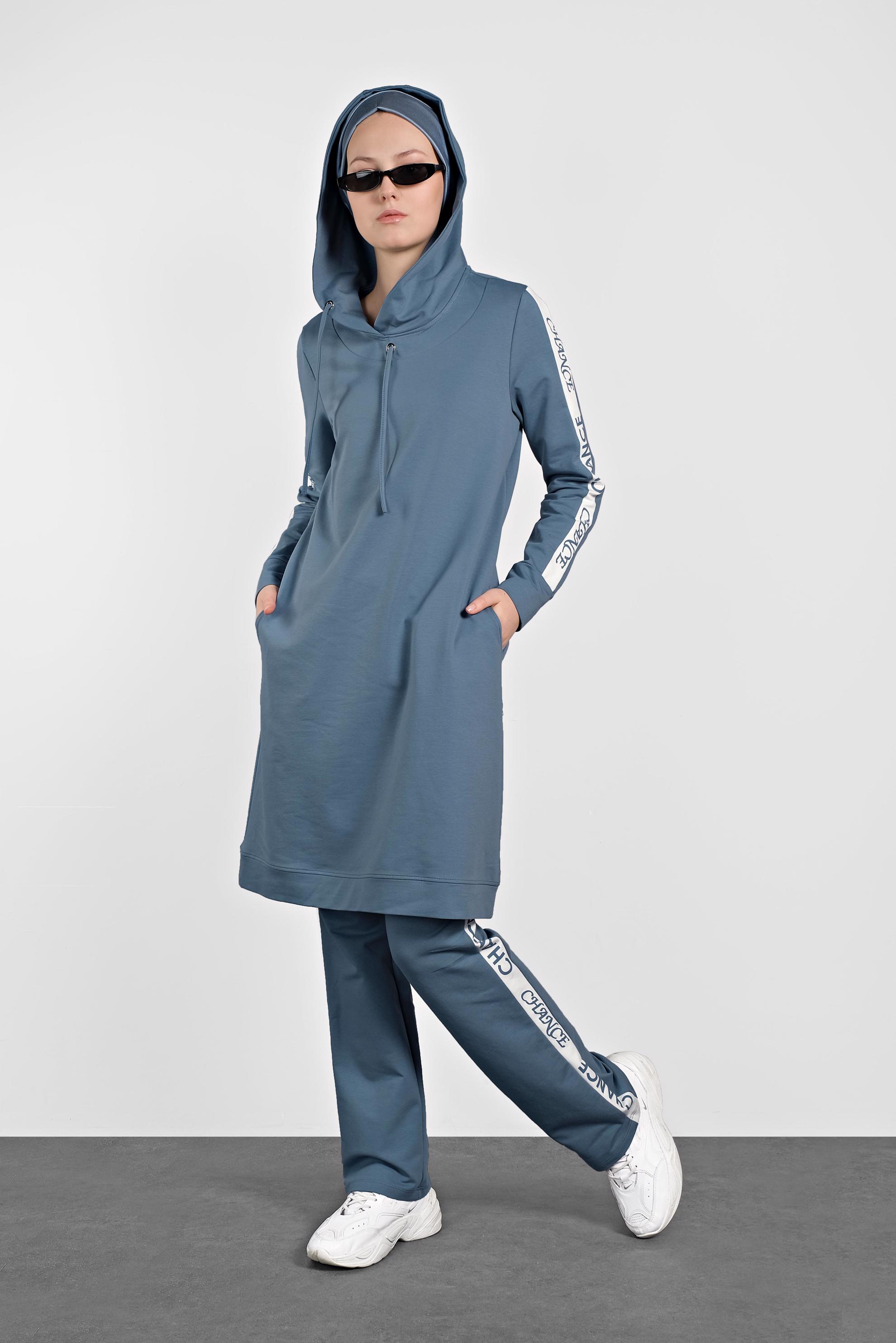 Hijab clothing BLUE 4279 MARİSS 2&prime;Lİ PANT.EŞF.TAKIM 36/44 TEK38