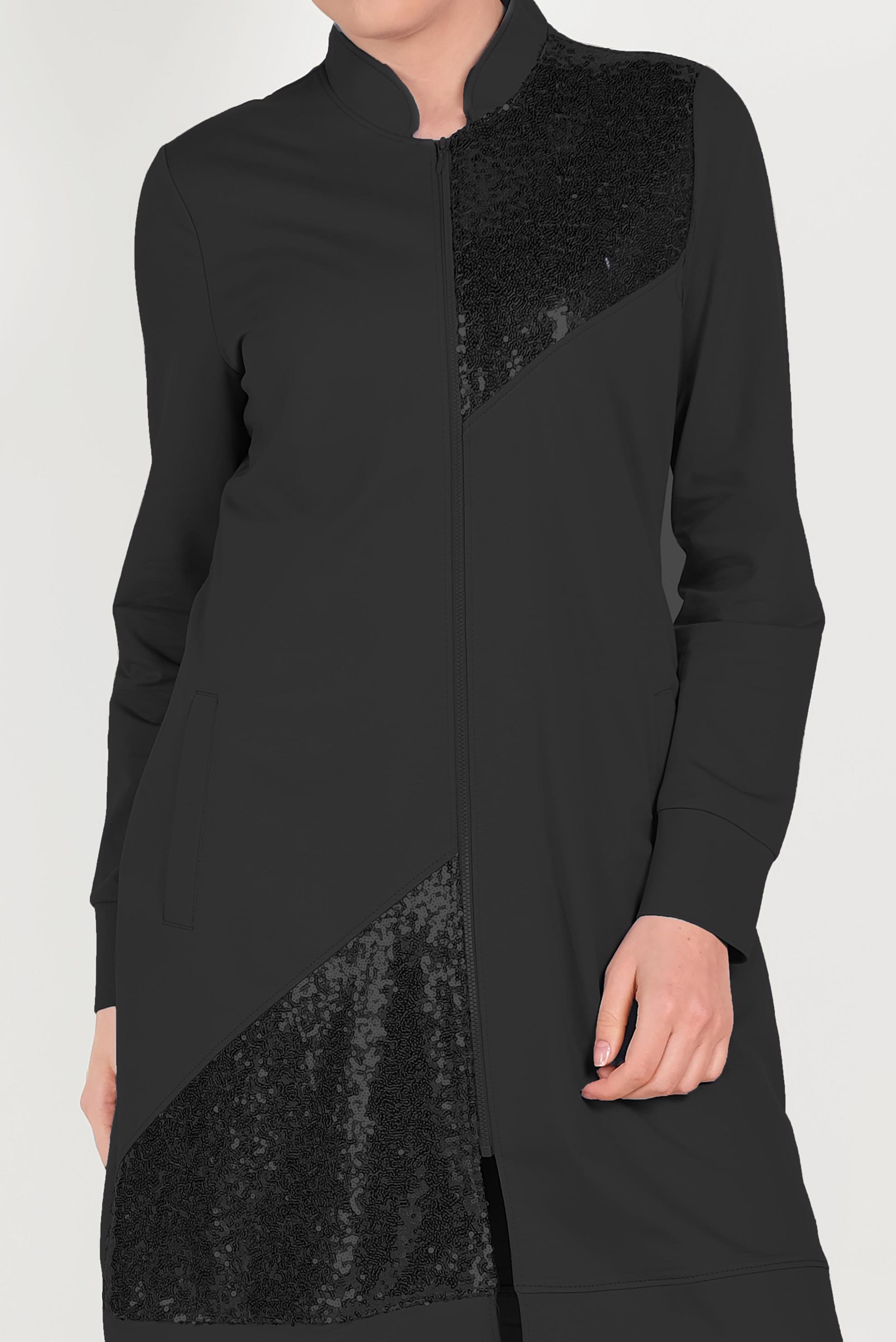 Tesettür giyim SİYAH 4523 MARİSS EŞOFMAN TUNİK 40/48 TEK38