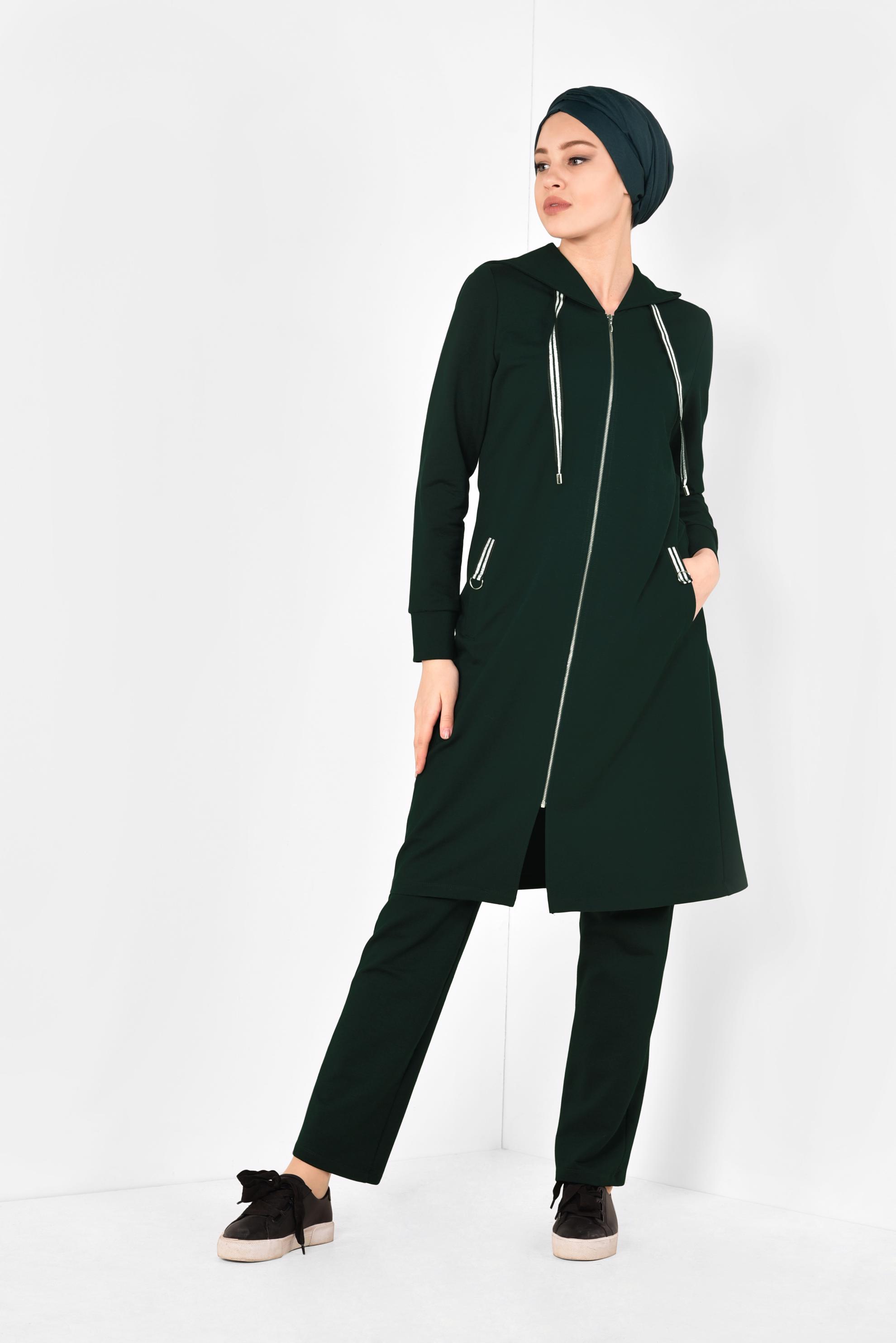 Hijab clothing GREEN 4554 NEW LERİDA 2′Lİ PANT.EŞF.TAKIM 38/46 TEK40