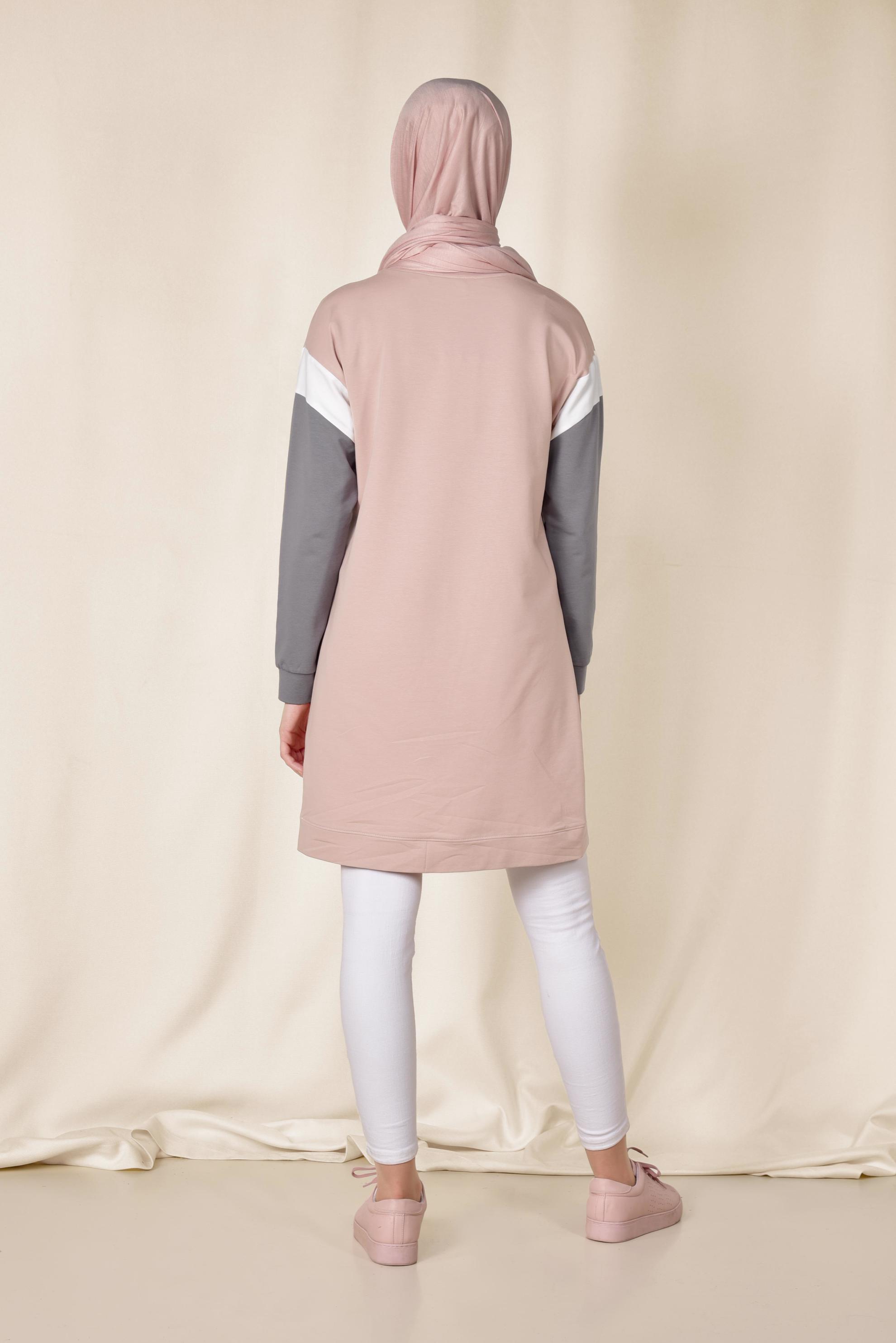 Hijab clothing POWDER 4899 MARİSS EŞOFMAN TUNİK 36/44 TEK38