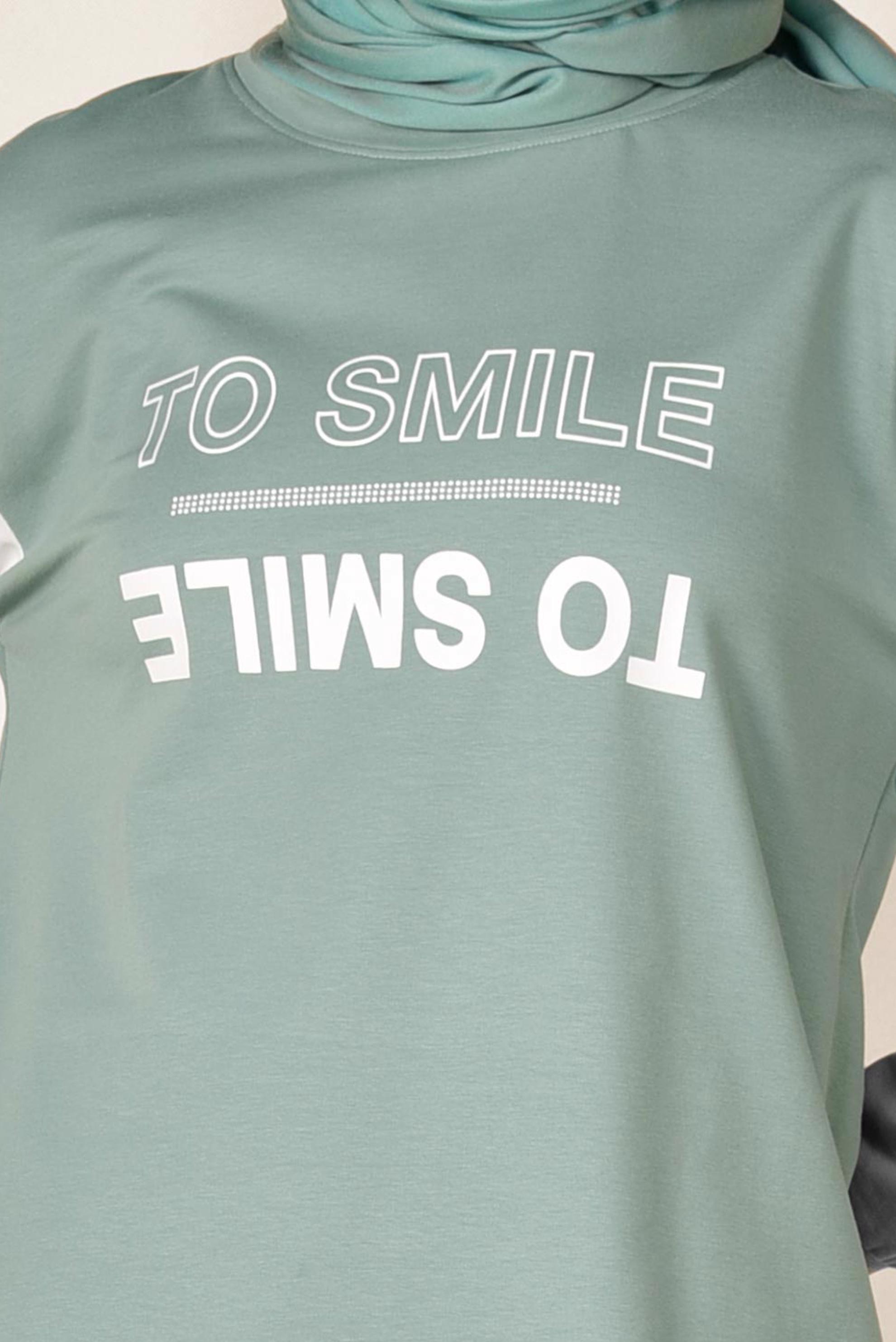 Hijab clothing GREEN 4899 MARİSS EŞOFMAN TUNİK 36/44 TEK38