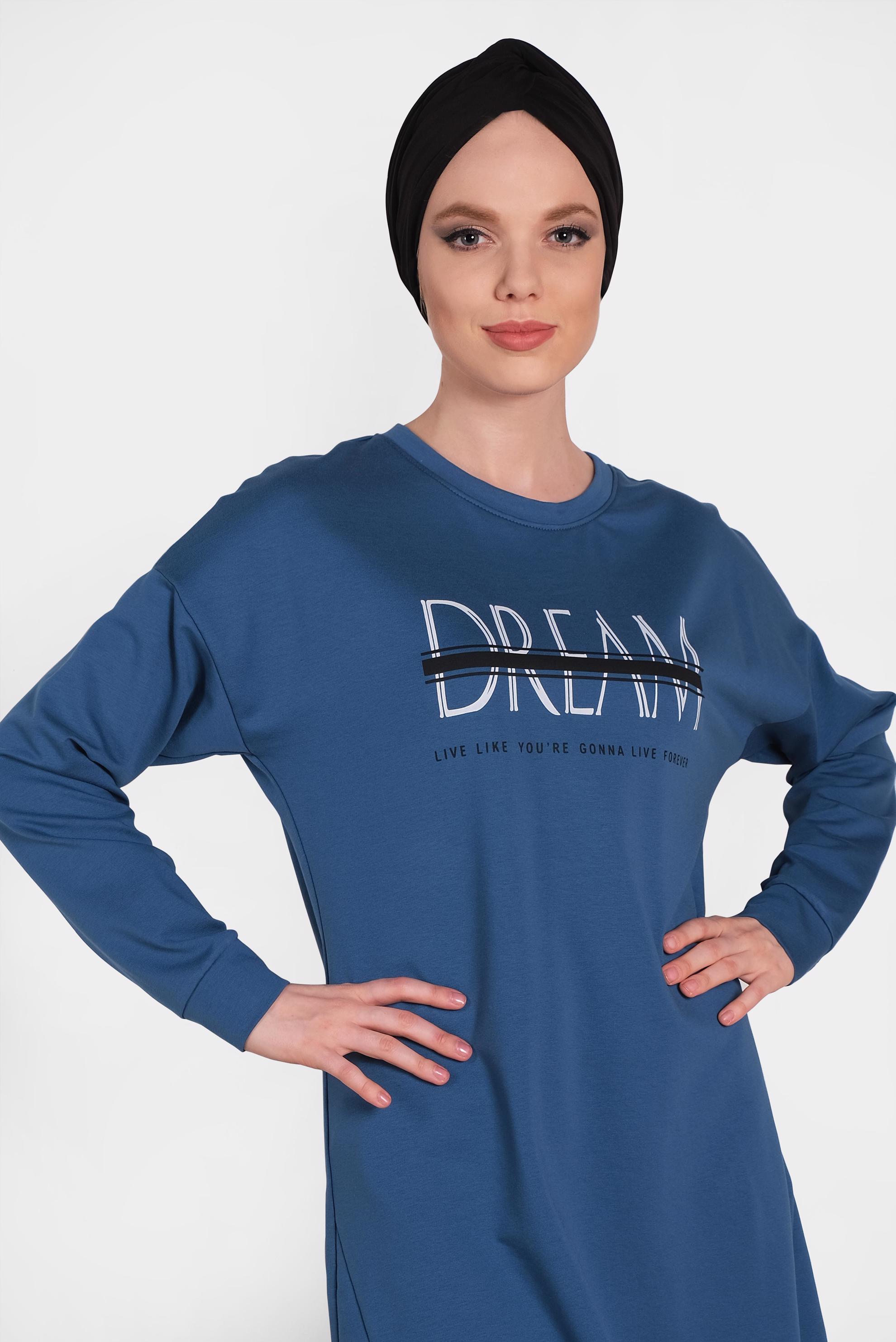 Hijab clothing NAVY BLUE 4902 MARİSS 2′Lİ PANT.EŞOFMAN TK.38/44 TEK38