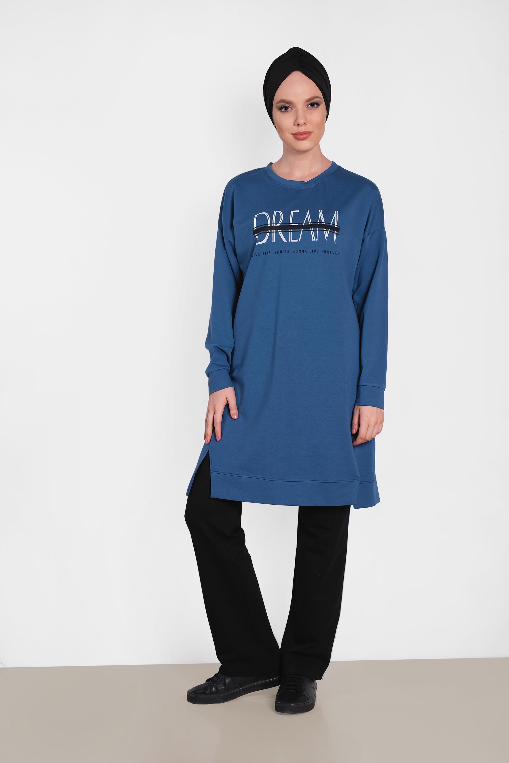 Hijab clothing NAVY BLUE 4902 MARİSS 2′Lİ PANT.EŞOFMAN TK.38/44 TEK38