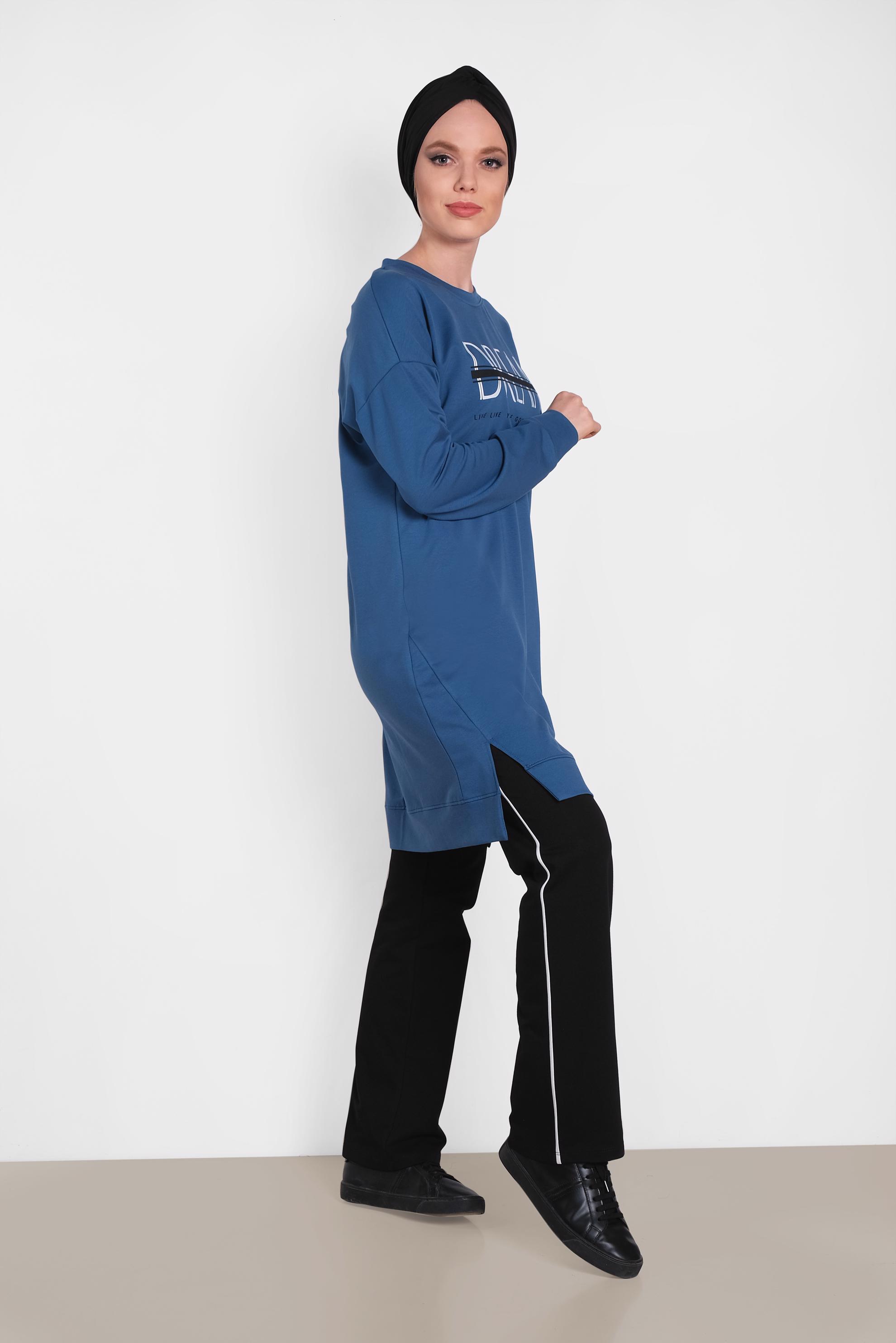 Hijab clothing NAVY BLUE 4902 MARİSS 2′Lİ PANT.EŞOFMAN TK.38/44 TEK38