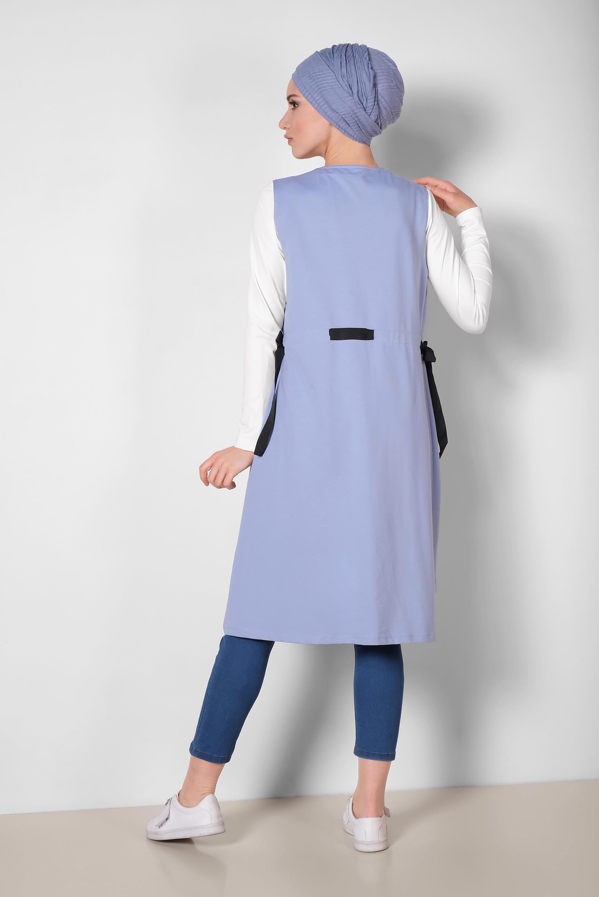 Hijab clothing BLUE 4951 MARİSS 2&prime;Lİ EŞOFMAN TUNİK 36/42