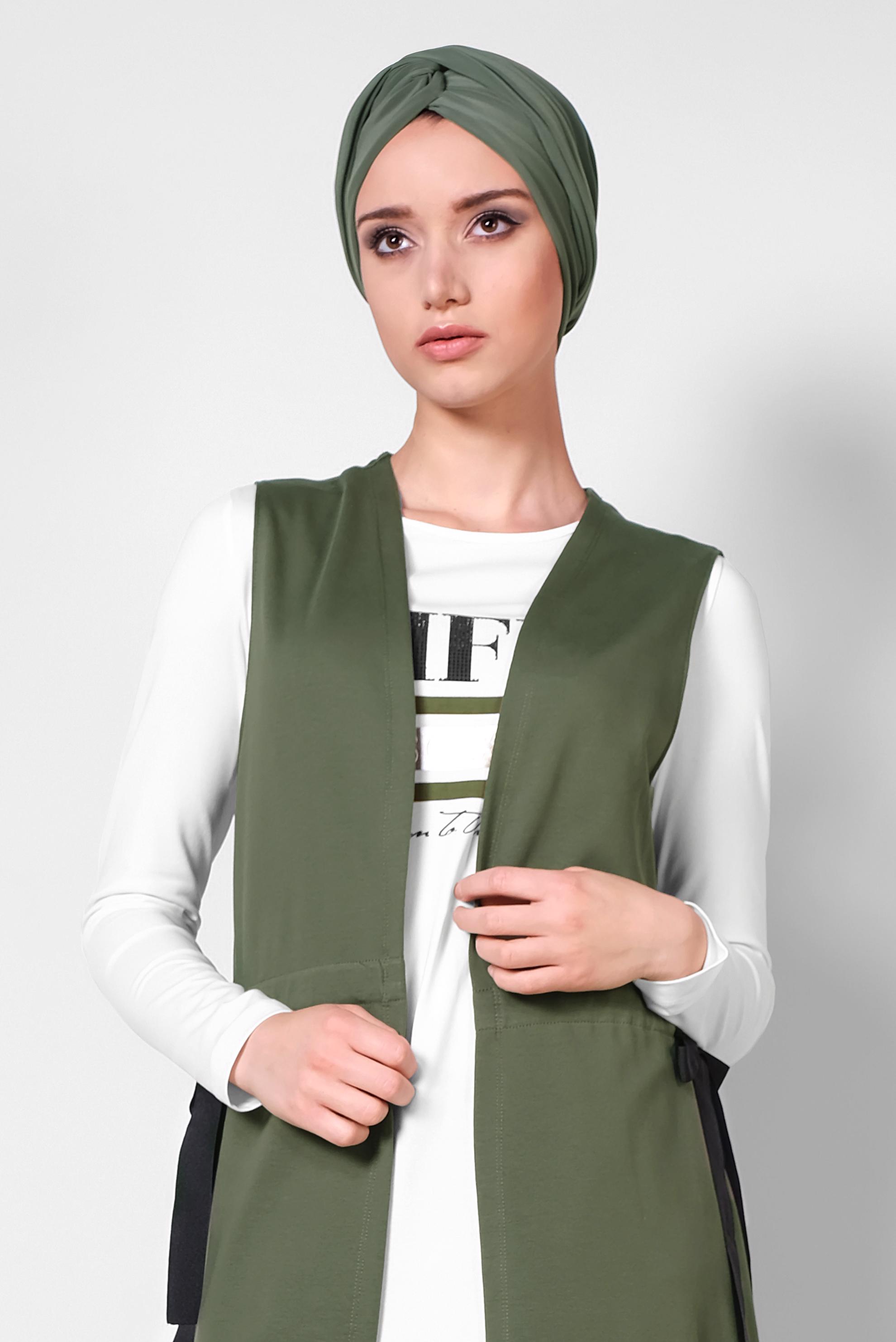 Hijab clothing KHAKI 4951 MARİSS 2&prime;Lİ EŞOFMAN TUNİK 36/42