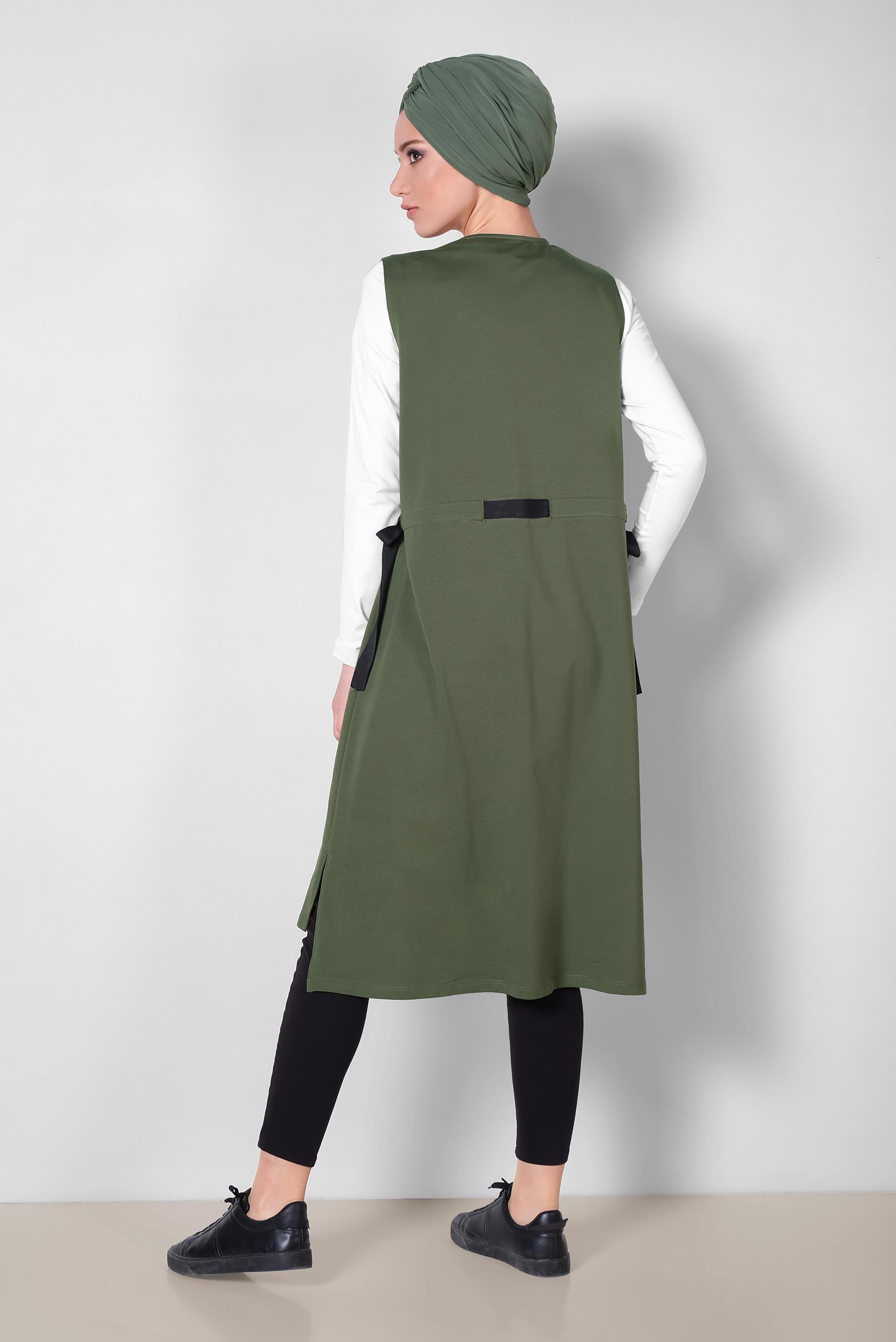 Hijab clothing KHAKI 4951 MARİSS 2&prime;Lİ EŞOFMAN TUNİK 36/42