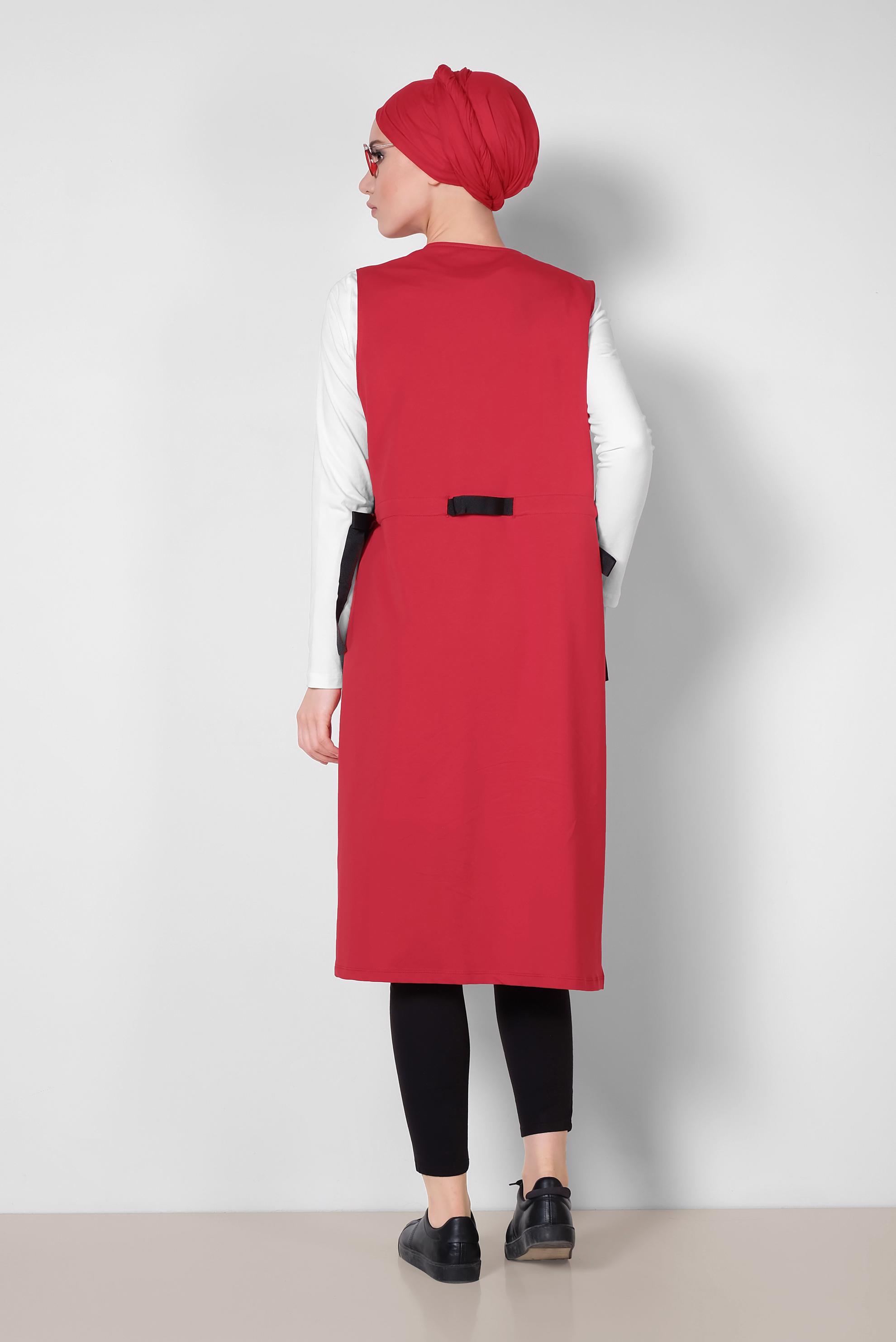 Hijab clothing CLARET RED 4951 MARİSS 2′Lİ EŞOFMAN TUNİK 36/42