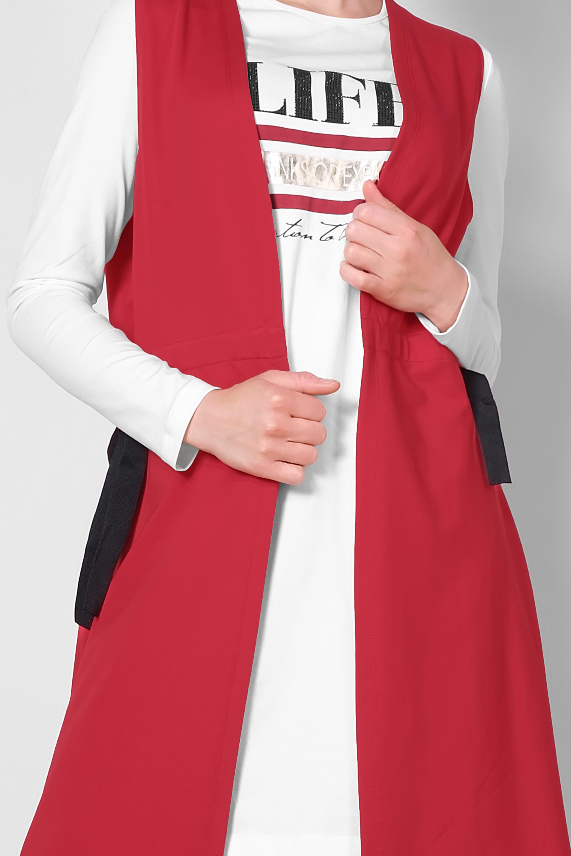 Hijab clothing CLARET RED 4951 MARİSS 2′Lİ EŞOFMAN TUNİK 36/42