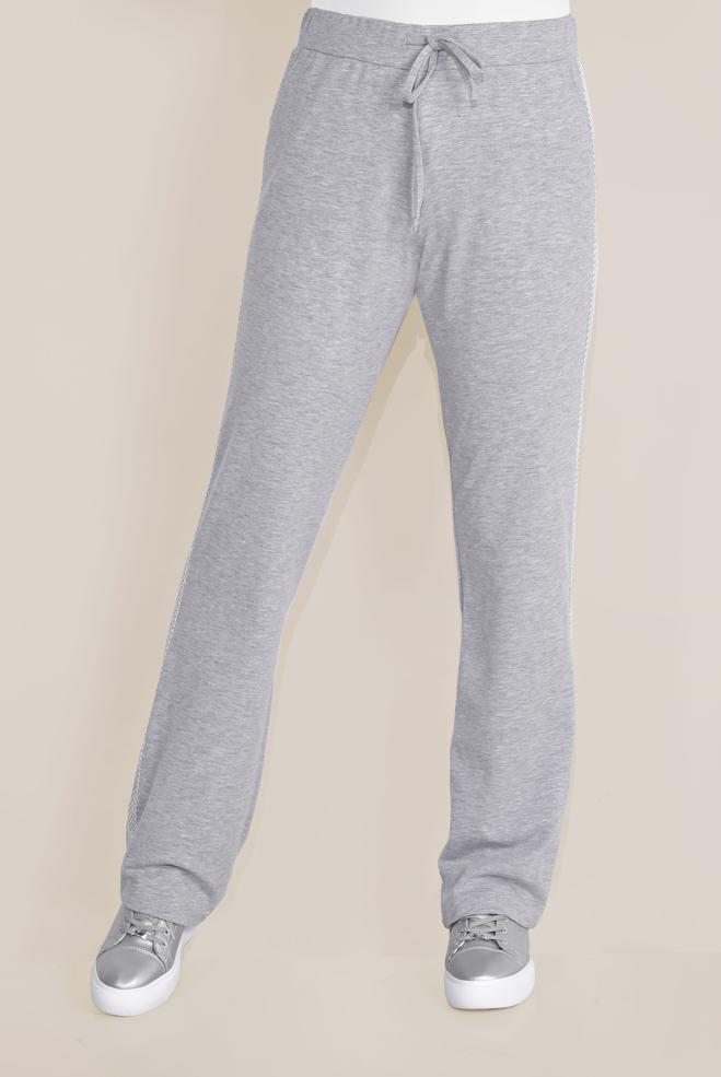 Vêtements hijab BEIGE DESSOUS SURVÊTEMENT EN COTON AVEC DÉTAILLES-BANDES 7602 - ALVİNA