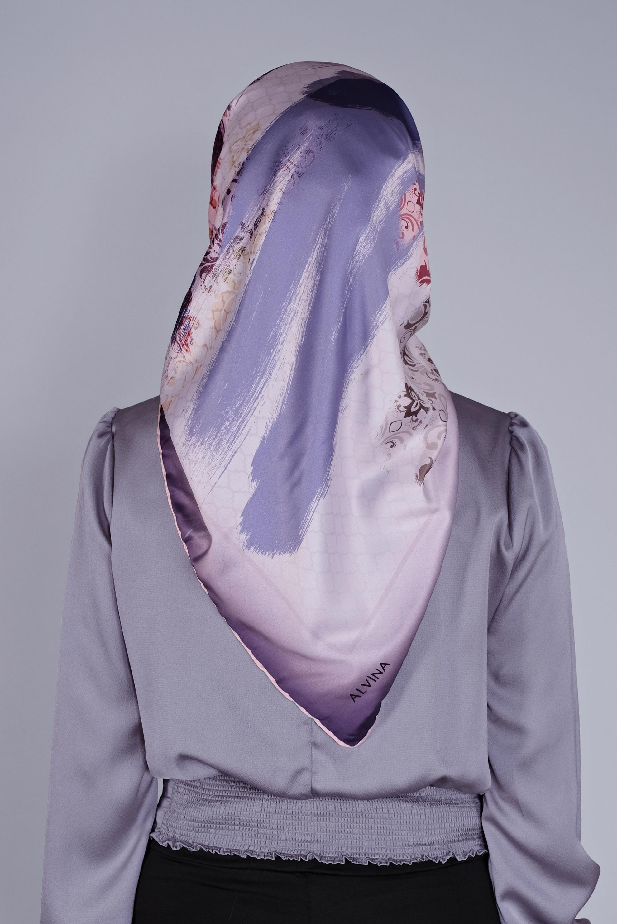 Tesettür giyim BEJ ALVİNA DİJİTAL SURA EŞARP 5379 