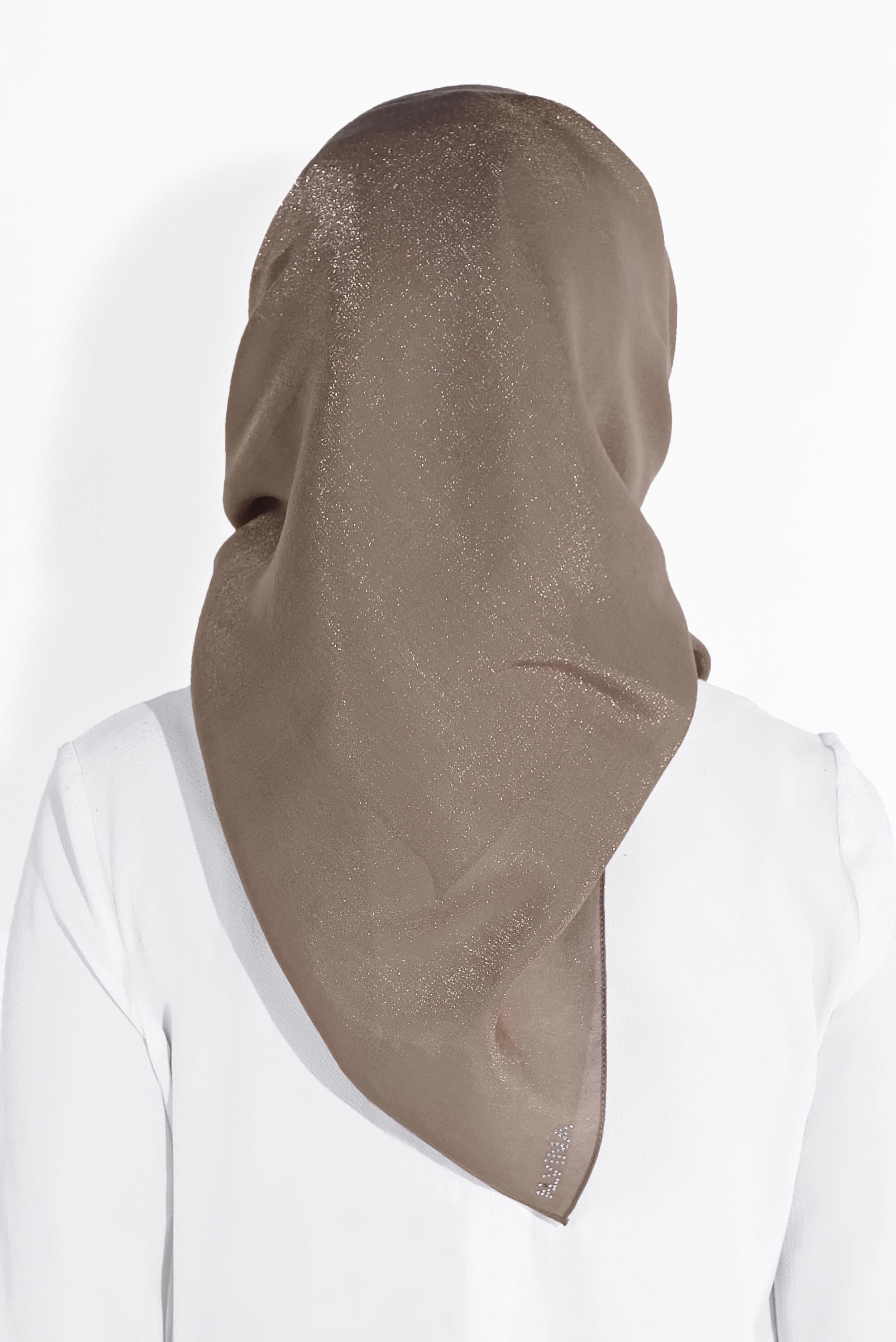 Tesettür giyim BAKIR / BRONZ 8022 ALVİNA KEHRİBAR EŞARP