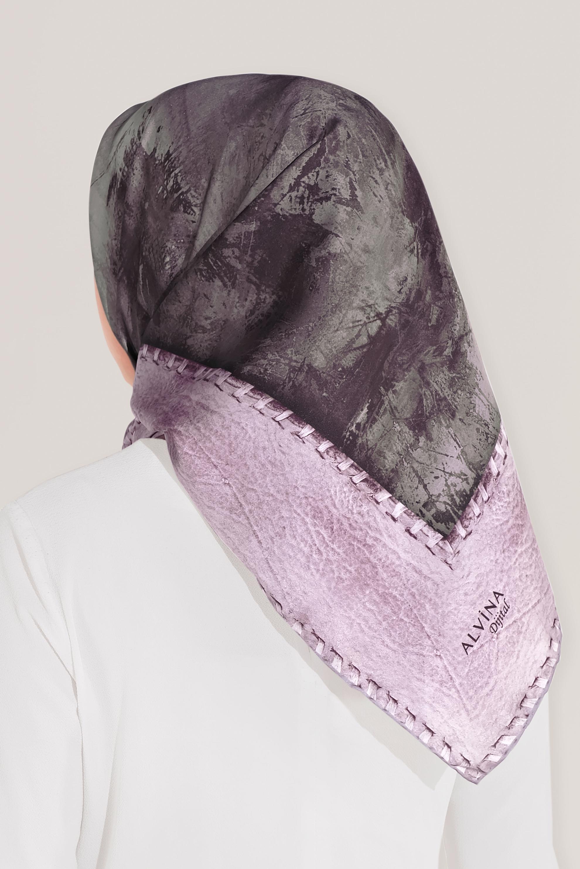 Tesettür giyim MOR ALVİNA DİJİTAL EŞARP 8025 