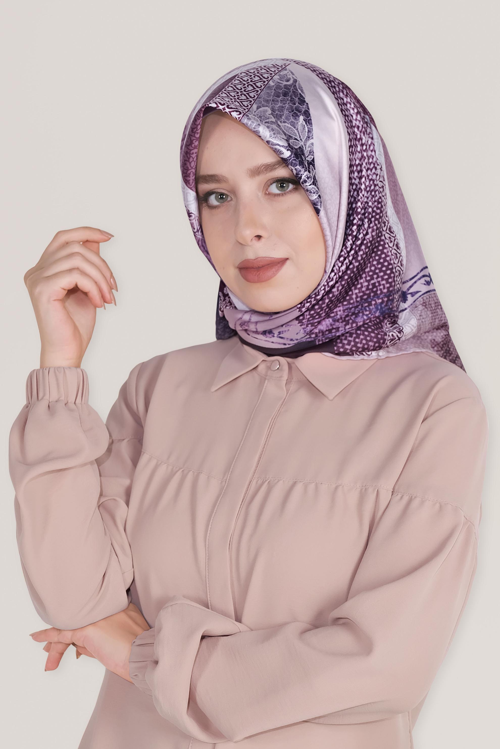 Tesettür giyim MÜRDÜM 8029 ALVİNA DİJİTAL EŞARP