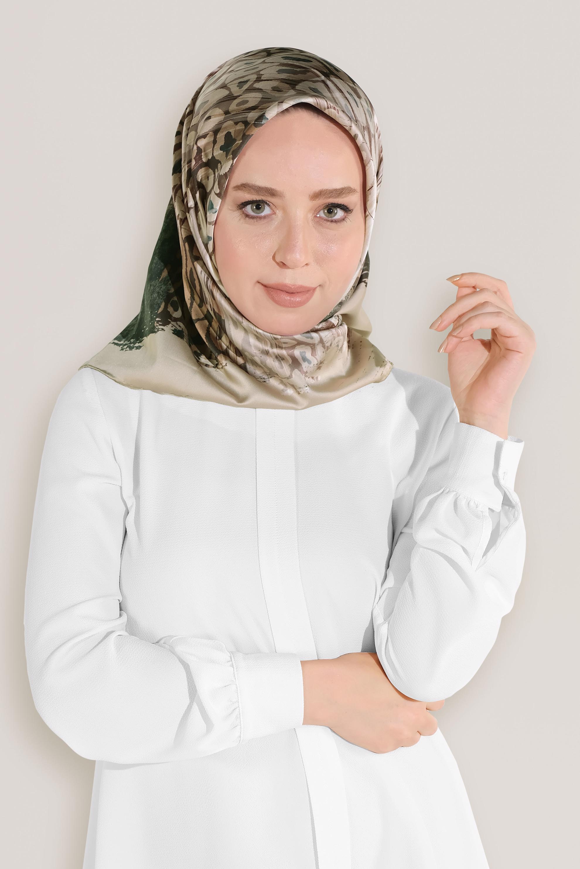 Tesettür giyim MÜRDÜM 8030 ALVİNA DİJİTAL EŞARP