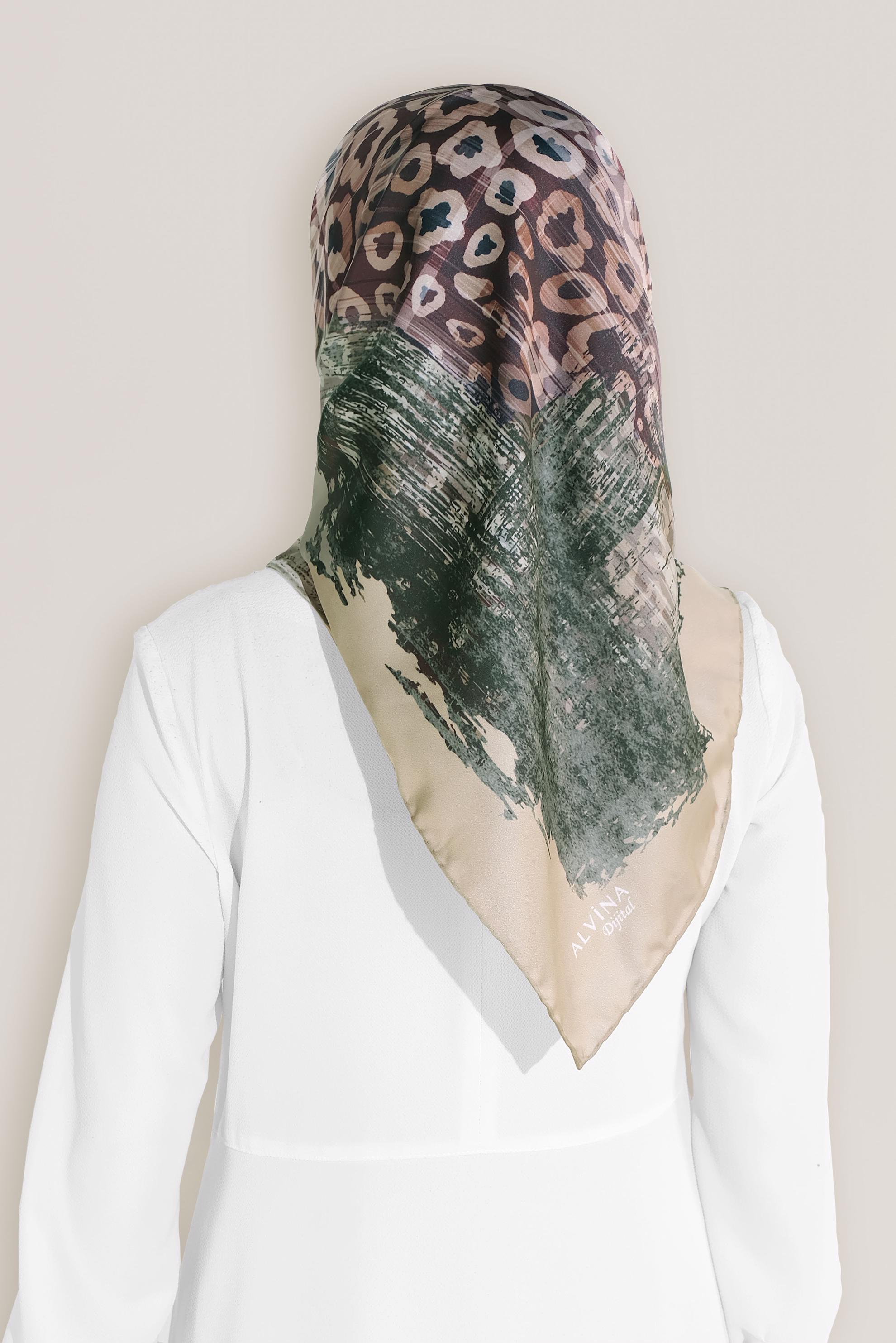 Tesettür giyim MÜRDÜM 8030 ALVİNA DİJİTAL EŞARP