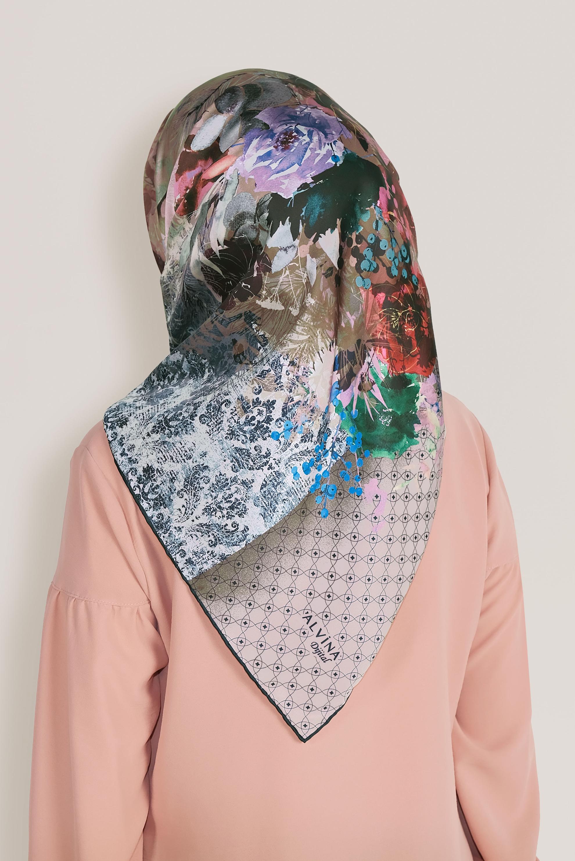 Tesettür giyim MÜRDÜM 8033 ALVİNA DİJİTAL EŞARP