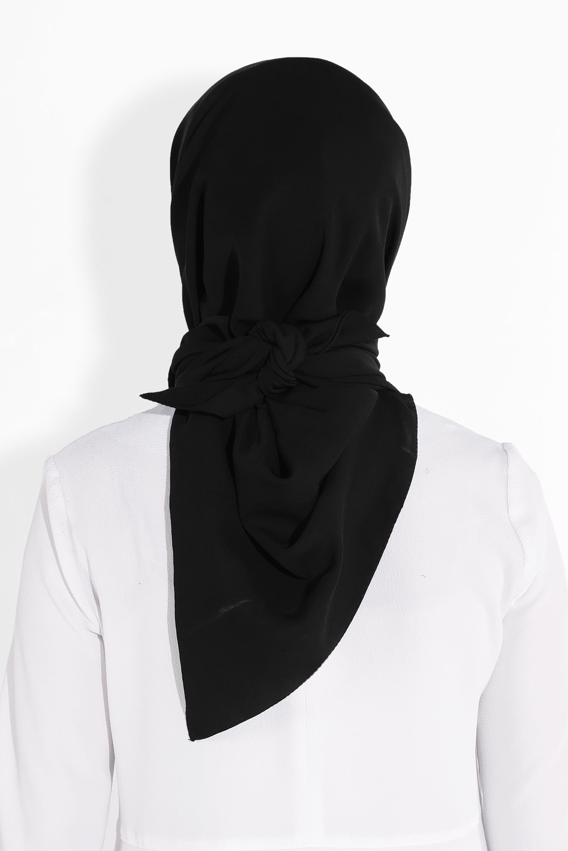 Tesettür giyim SİYAH 8037 ALVİNA ARYA EŞARP