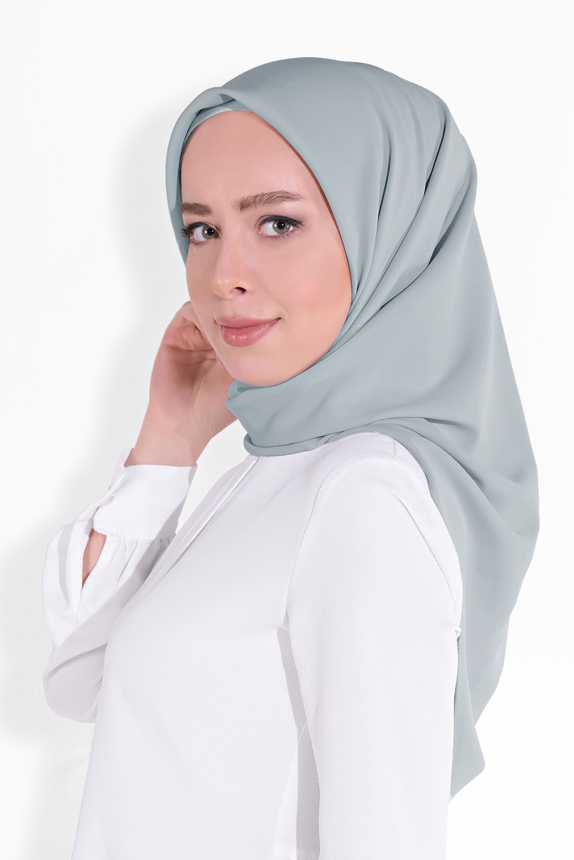 Tesettür giyim GÜMÜŞ 8037 ALVİNA ARYA EŞARP