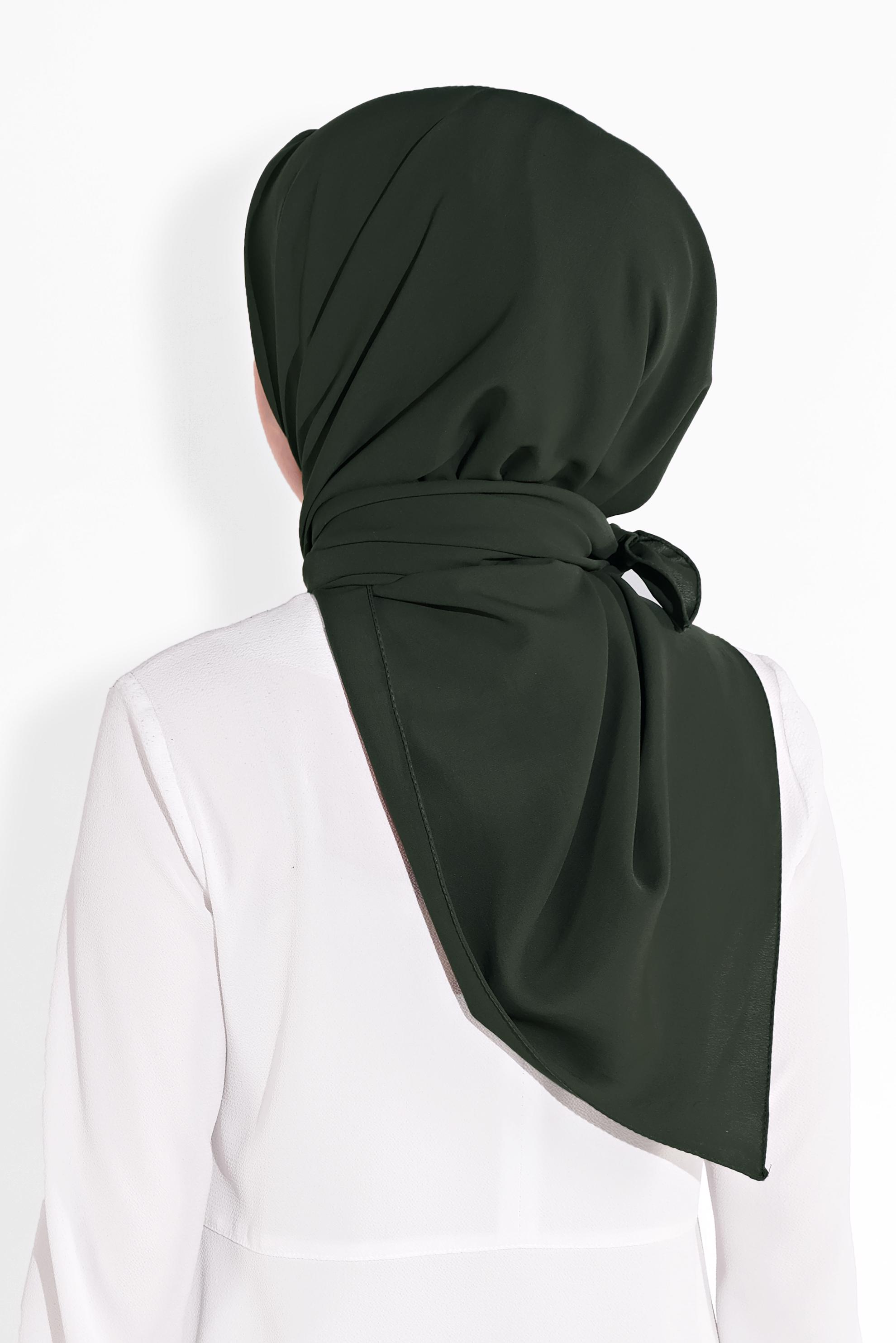 Tesettür giyim HAKİ 8037 ALVİNA ARYA EŞARP