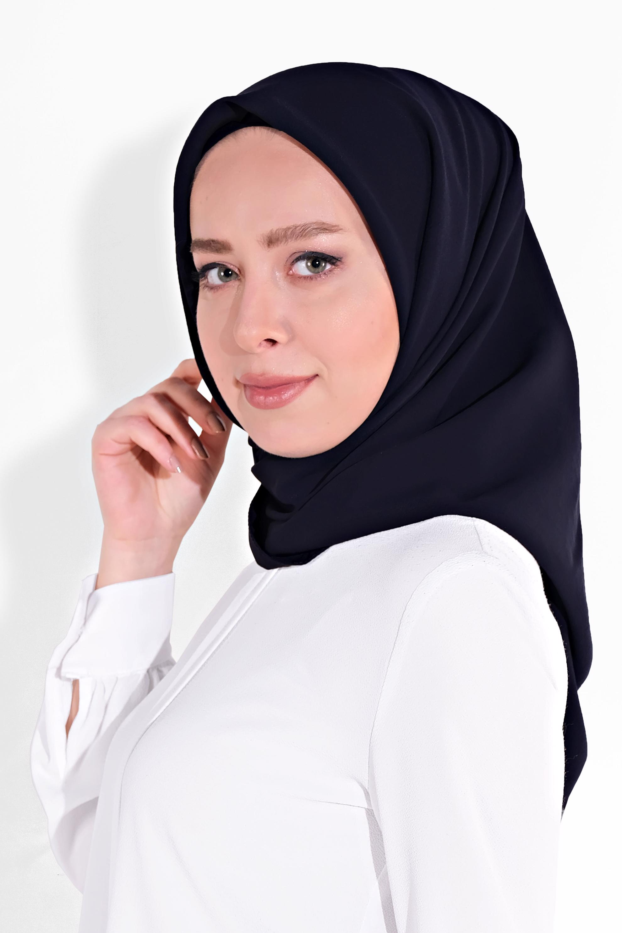 Tesettür giyim LACİVERT 8037 ALVİNA ARYA EŞARP