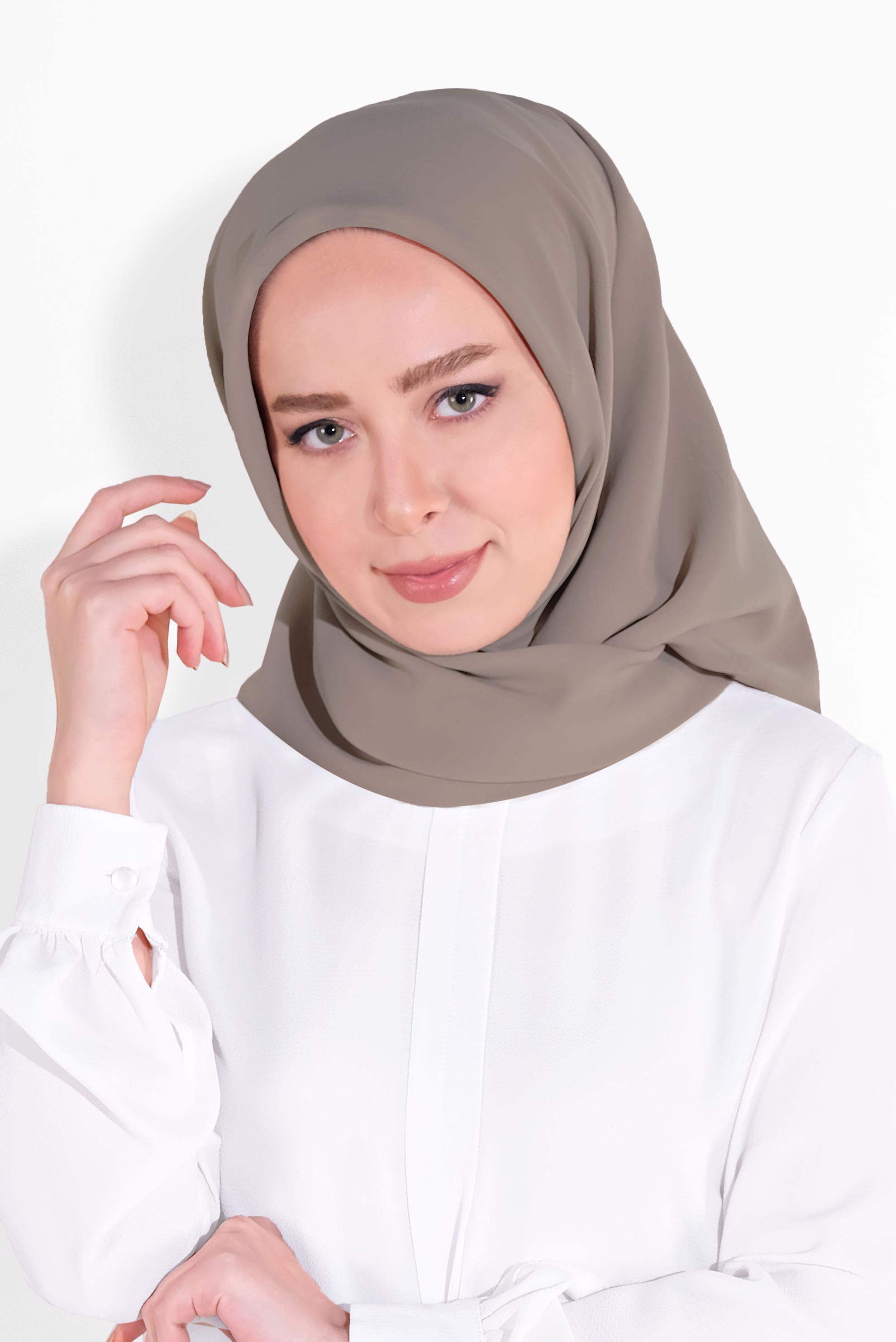 Tesettür giyim VİZON 8037 ALVİNA ARYA EŞARP