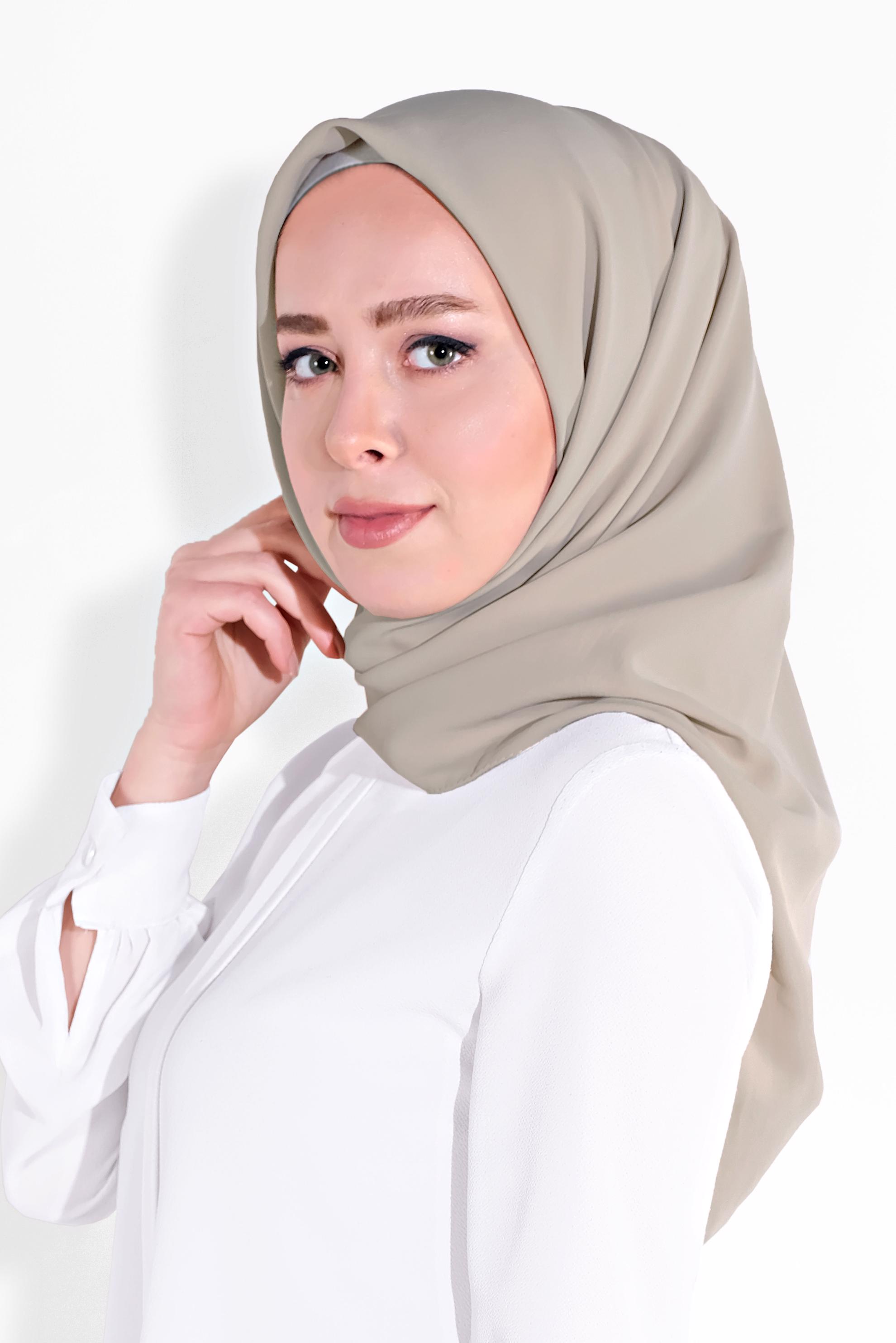 Tesettür giyim BEJ 8037 ALVİNA ARYA EŞARP