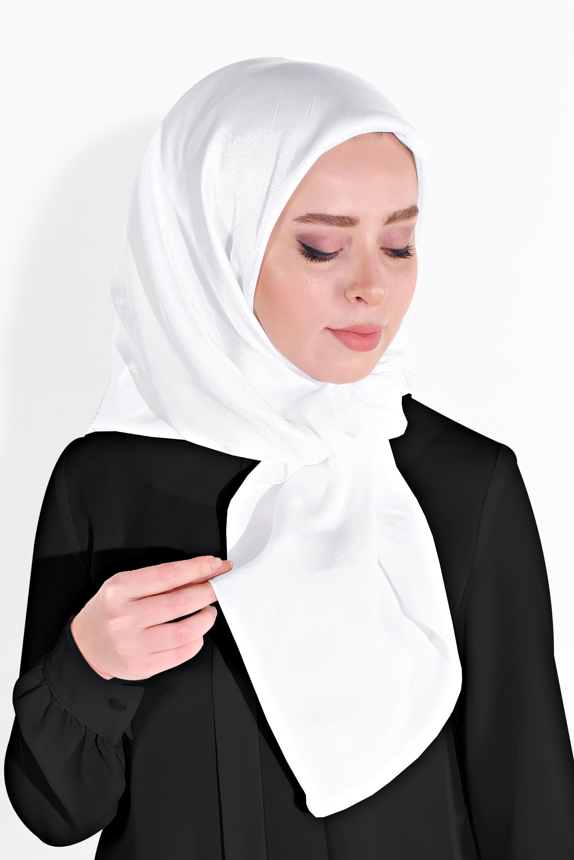 Tesettür giyim EKRU 8038 ALVİNA TAŞLI EŞARP