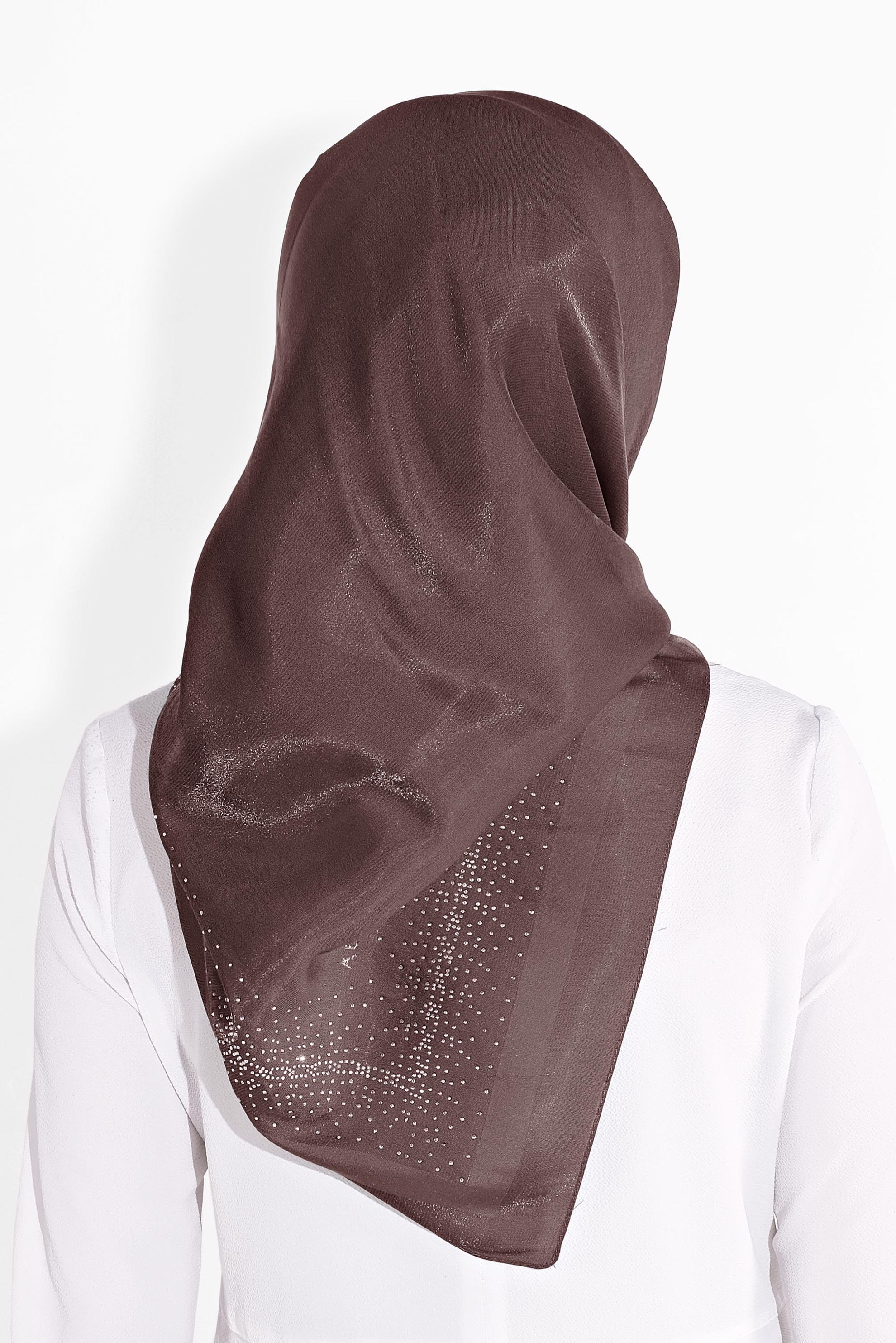 Tesettür giyim ALTIN 8038 ALVİNA TAŞLI EŞARP