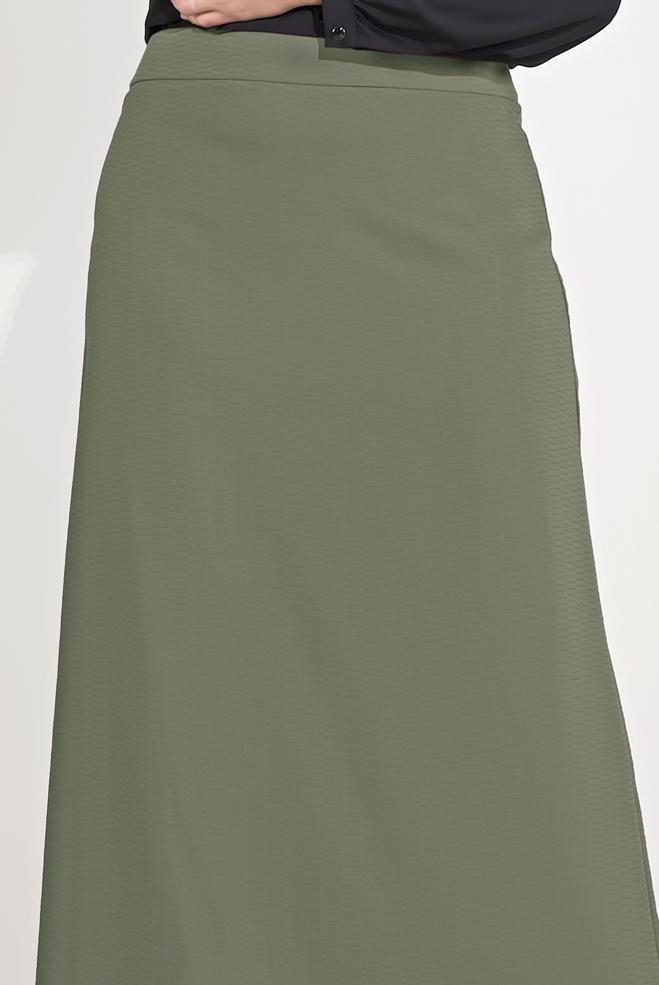 Vêtements hijab KAKI JUPE EN LIGNE A 60069  - ALVİNA