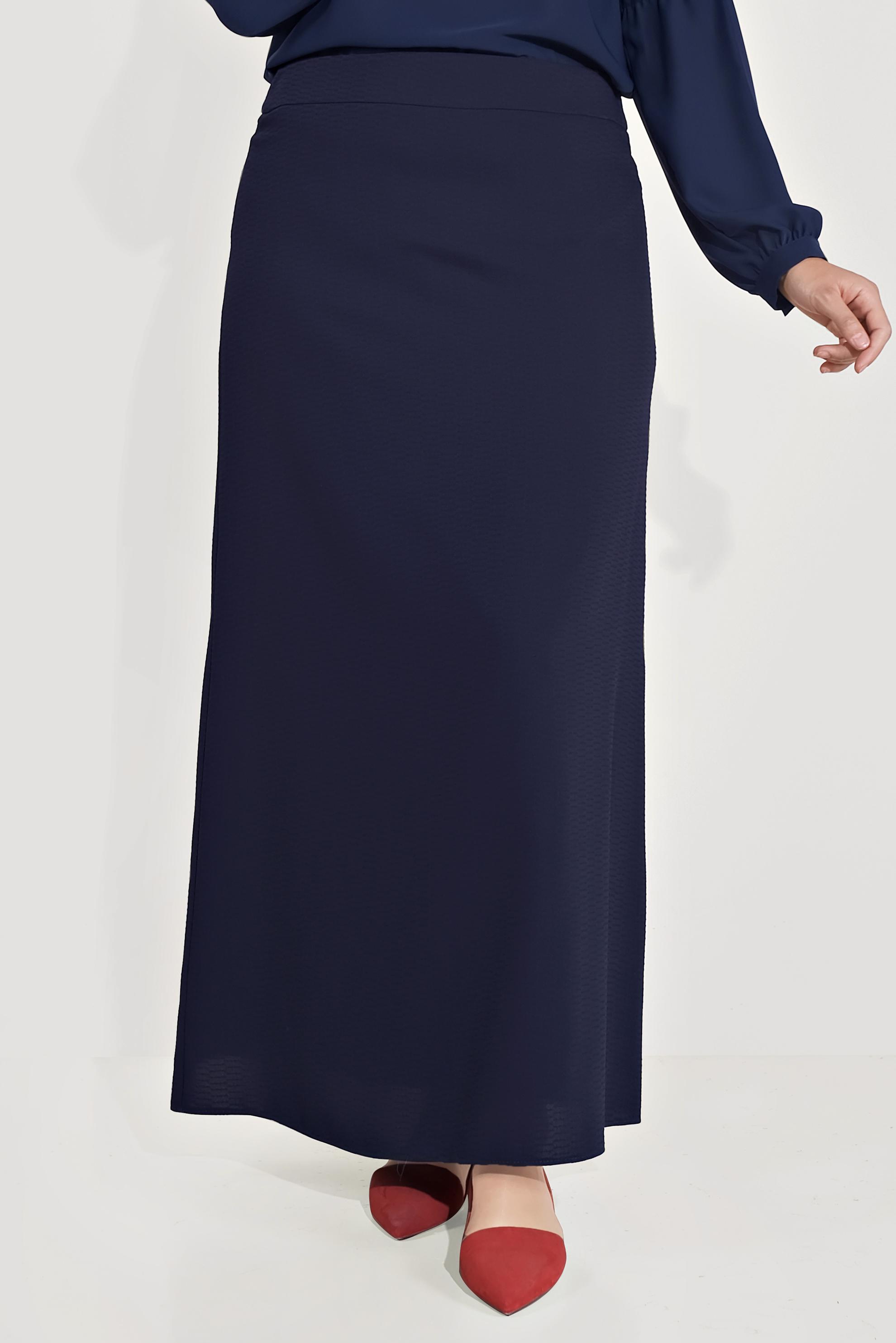 Hijab clothing NAVY BLUE A-LINE SKIRT 60069 