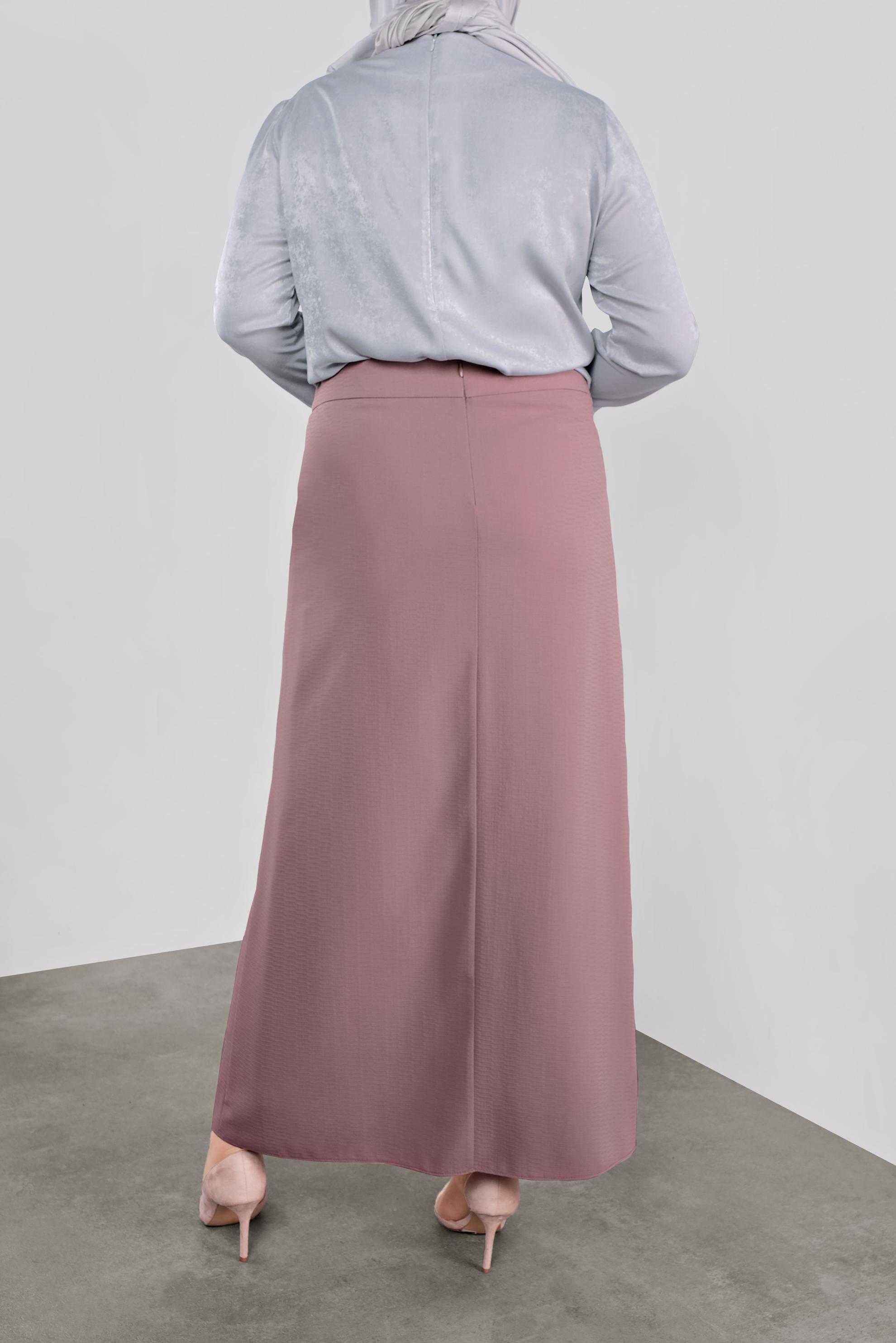 Tesettür giyim PUDRA A KESİM ETEK 60069