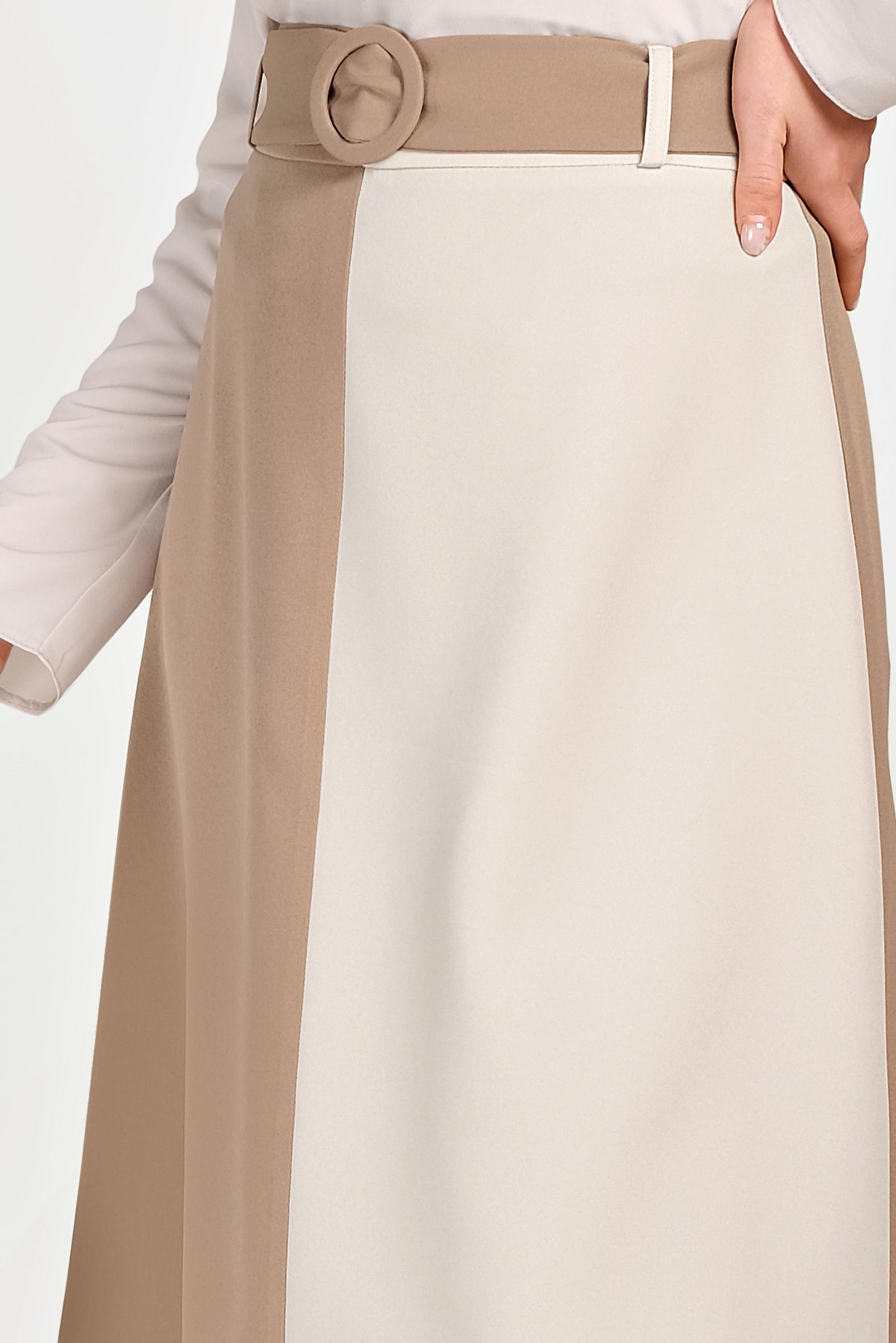 Hijab clothing BROWN 2-COLOR SKIRT 60072 