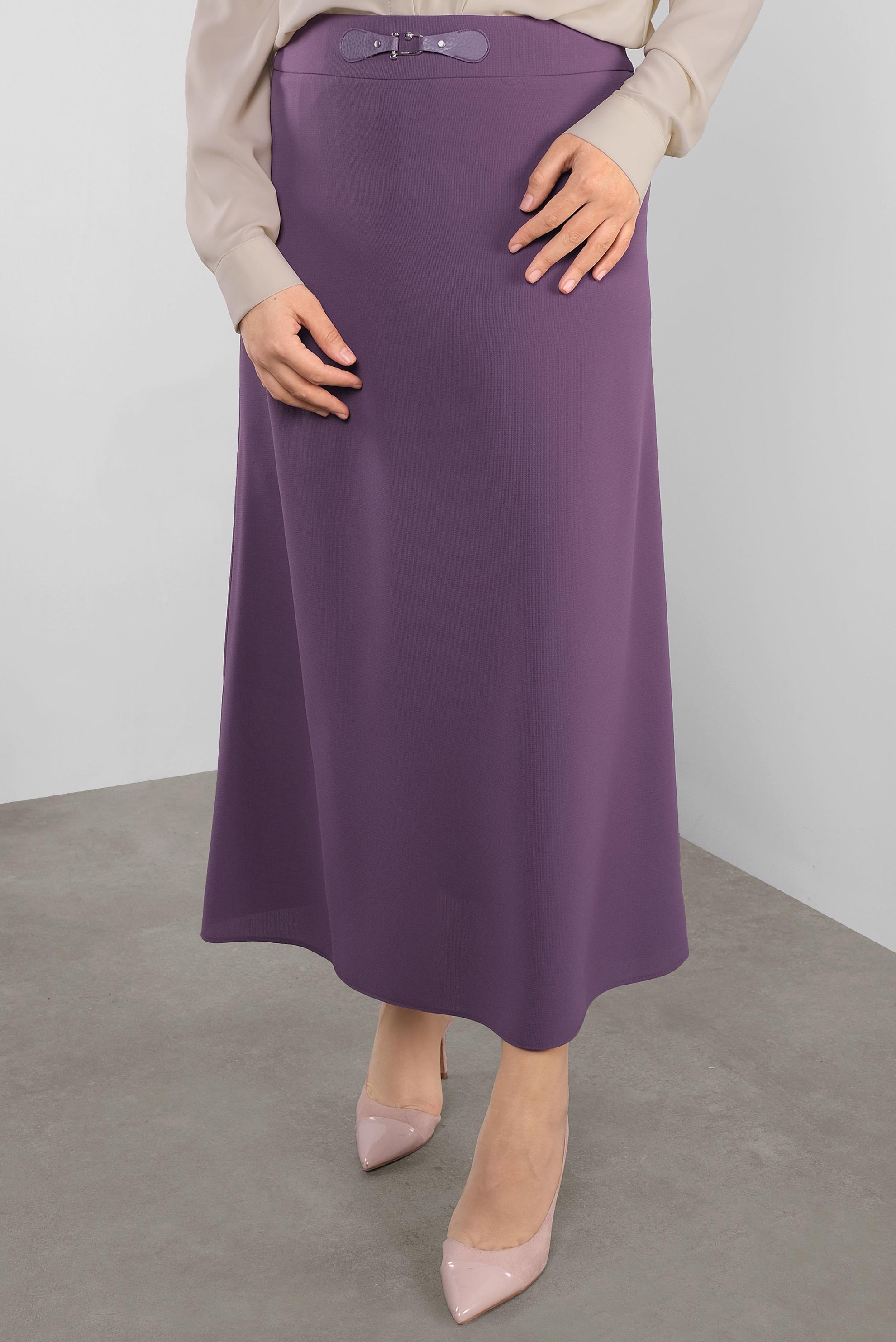 Hijab clothing PURPLE EMBELLISHED SKIRT 60084