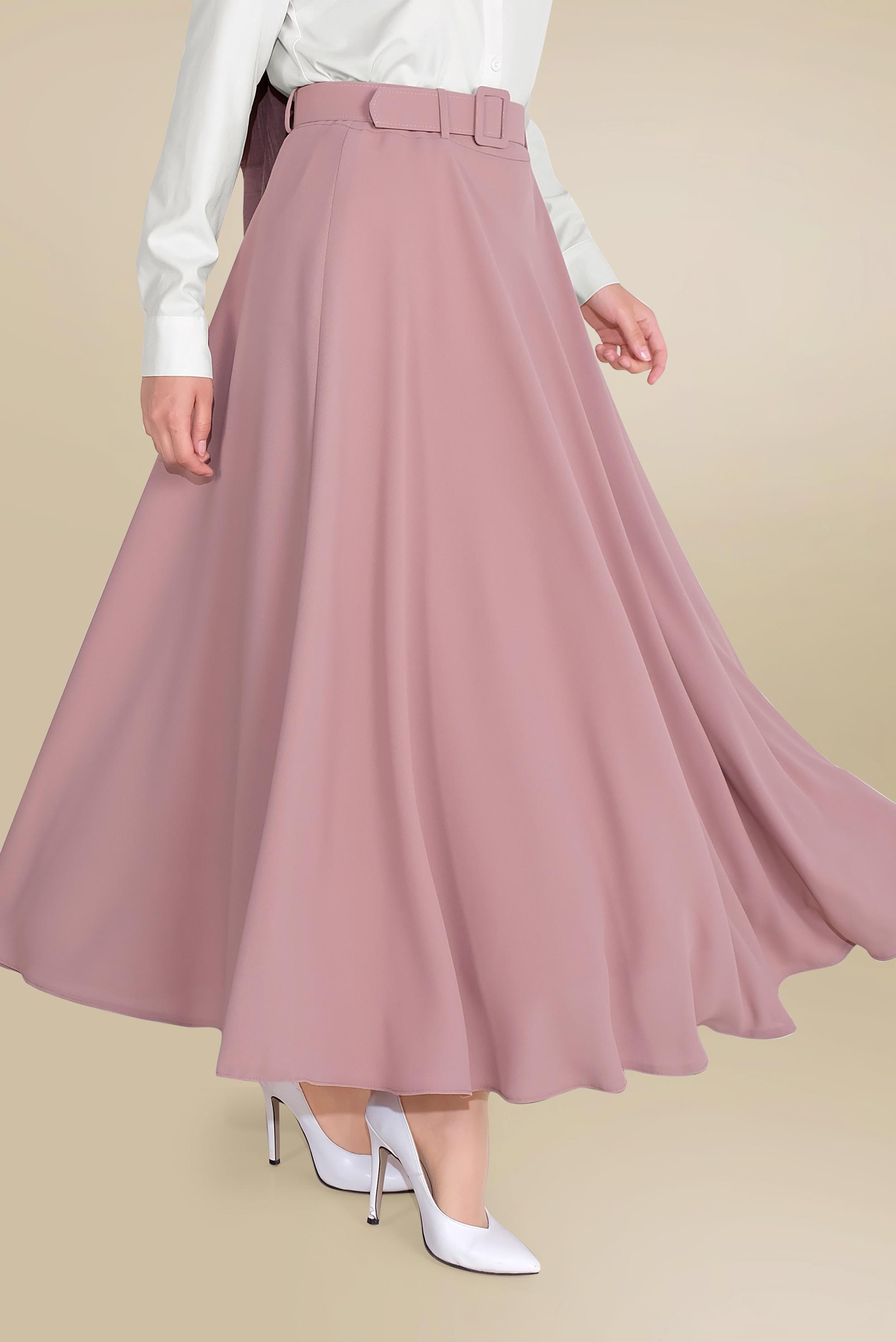 Tesettür giyim PUDRA SALAŞ ÇAN ETEK 60085