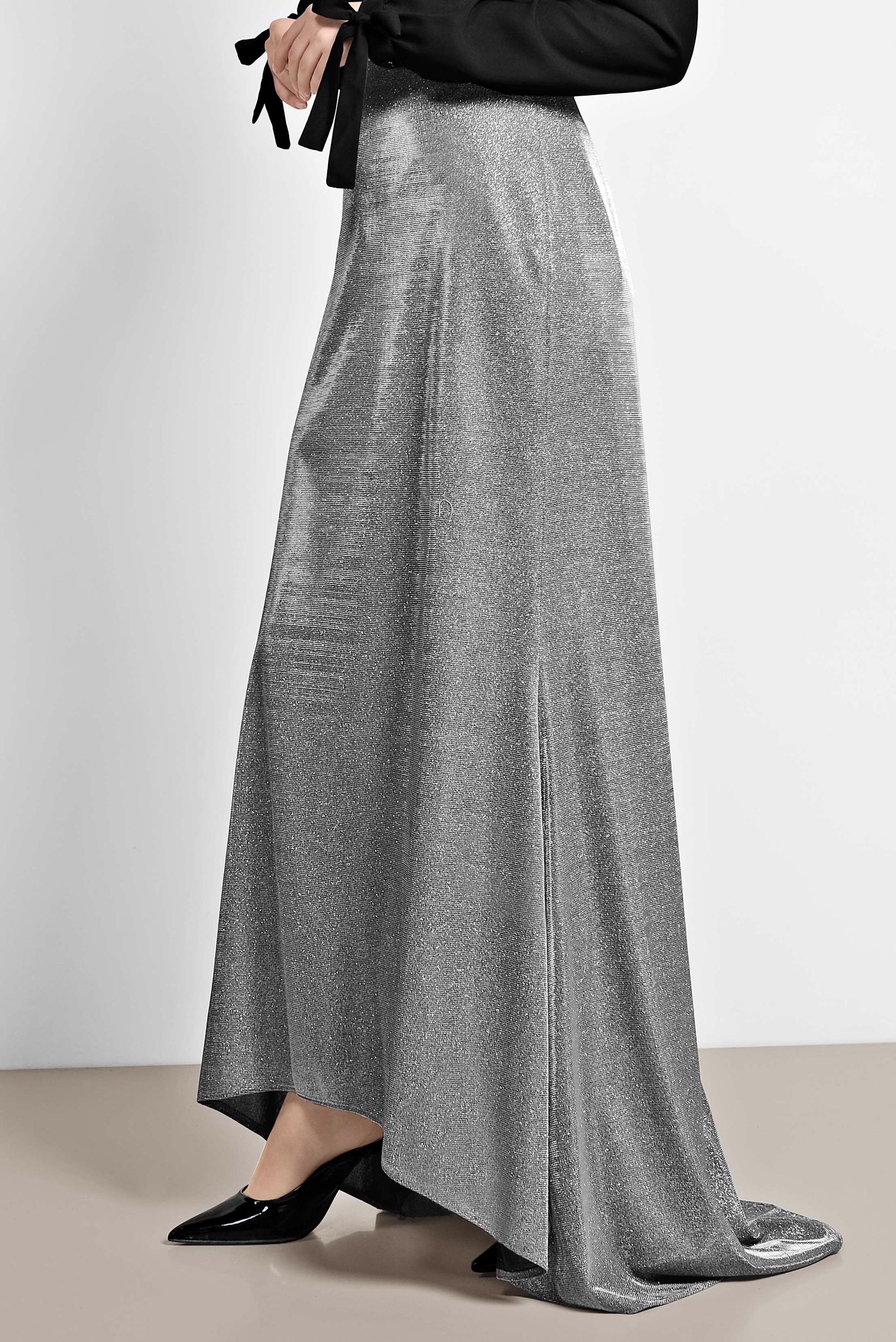 Tesettür giyim SİYAH KUYRUKLU SİMLİ ETEK 6351