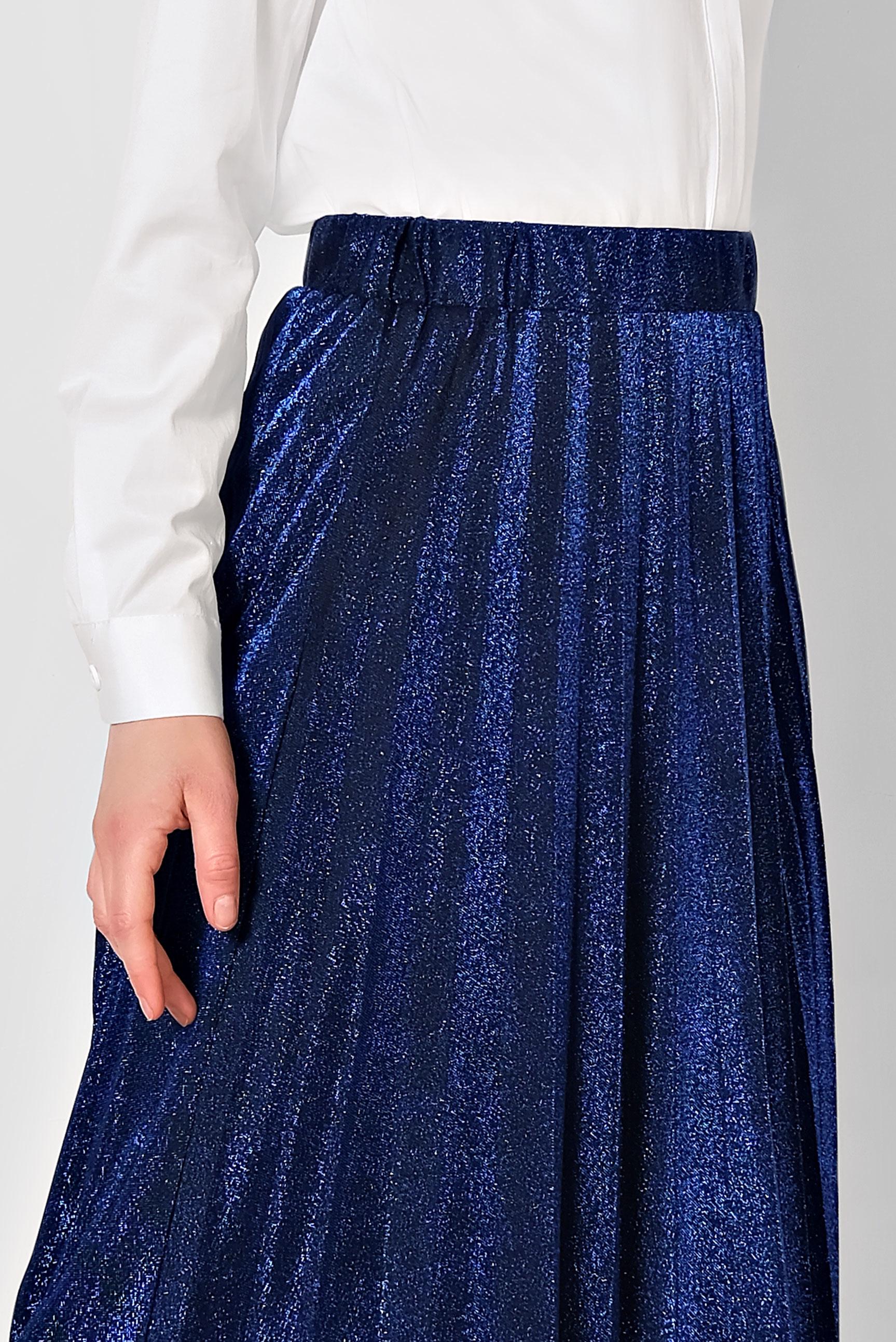 Tesettür giyim SİYAH PİLELİ SİMLİ ETEK 6360