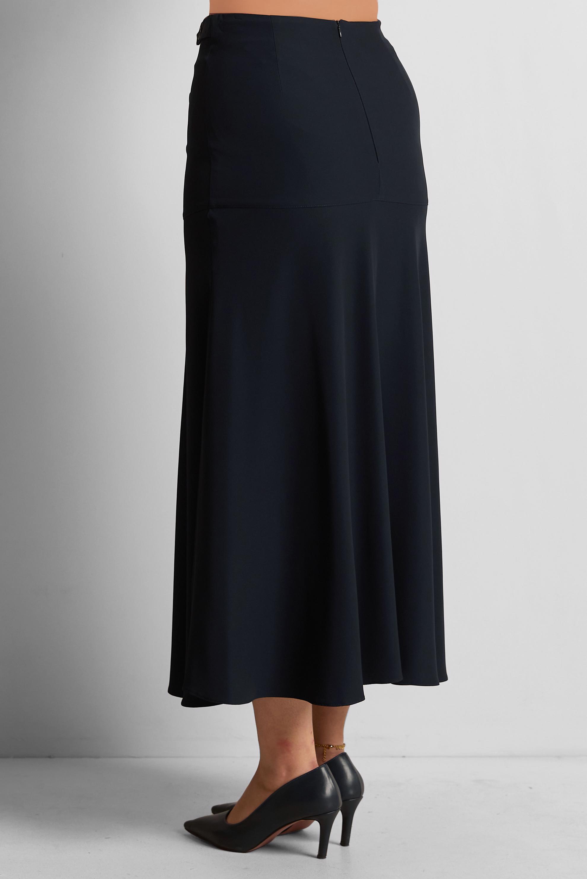 Tesettür giyim LACİVERT DÜĞME DETAYLI ETEK 6375