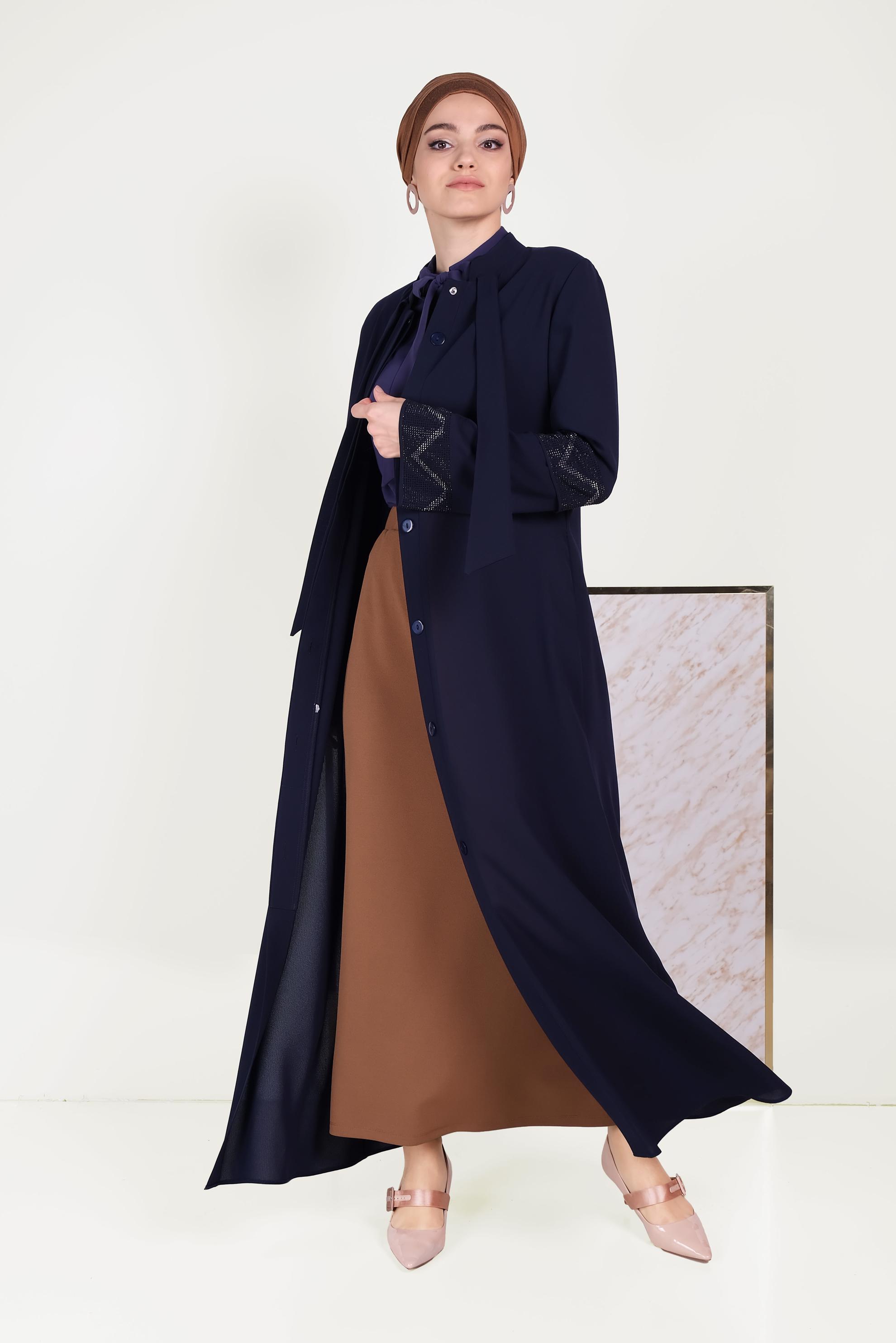 Hijab clothing NAVY BLUE 80003 CASSLE FERACE 40/46