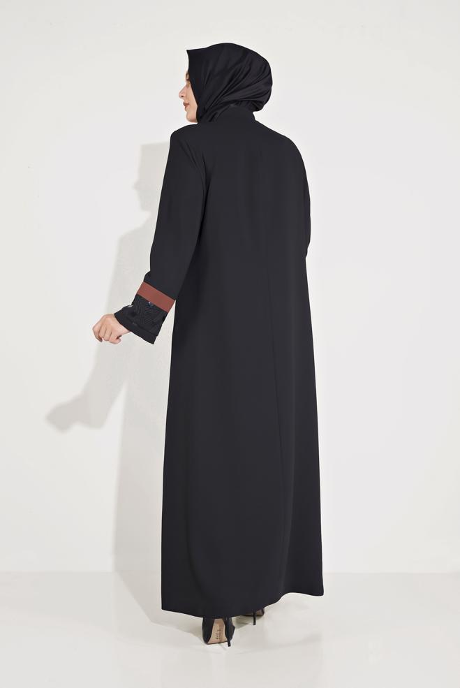 Hijab clothing BLACK 80004 CASSLE FERACE 42/48 - ALVİNA