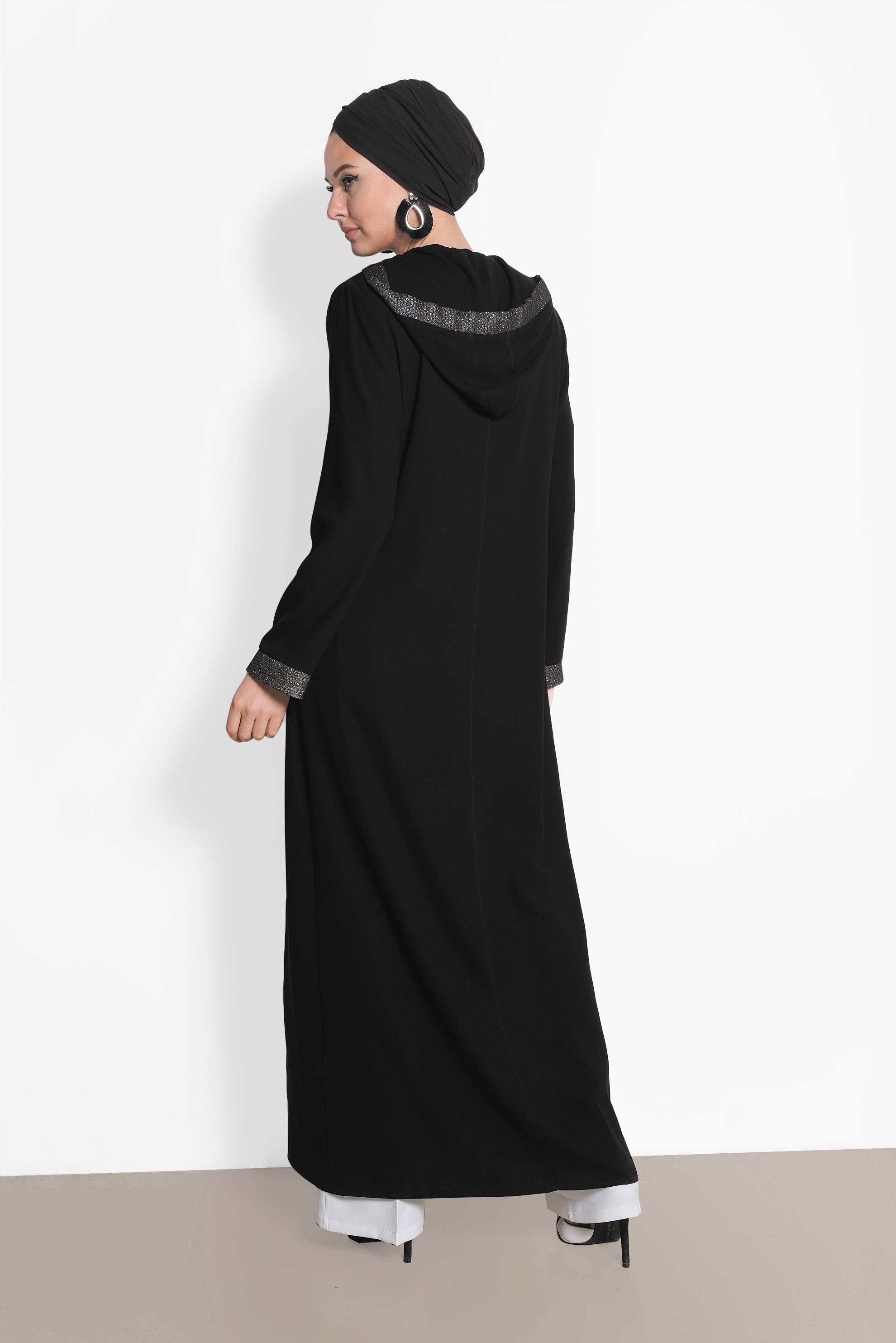 Hijab clothing BLACK 8324 ALEYNA FERACE 40/48 TEK38