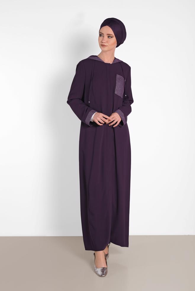 Vêtements hijab PRUNE 8324 ALEYNA FERACE 40/48 TEK38 - ALVİNA