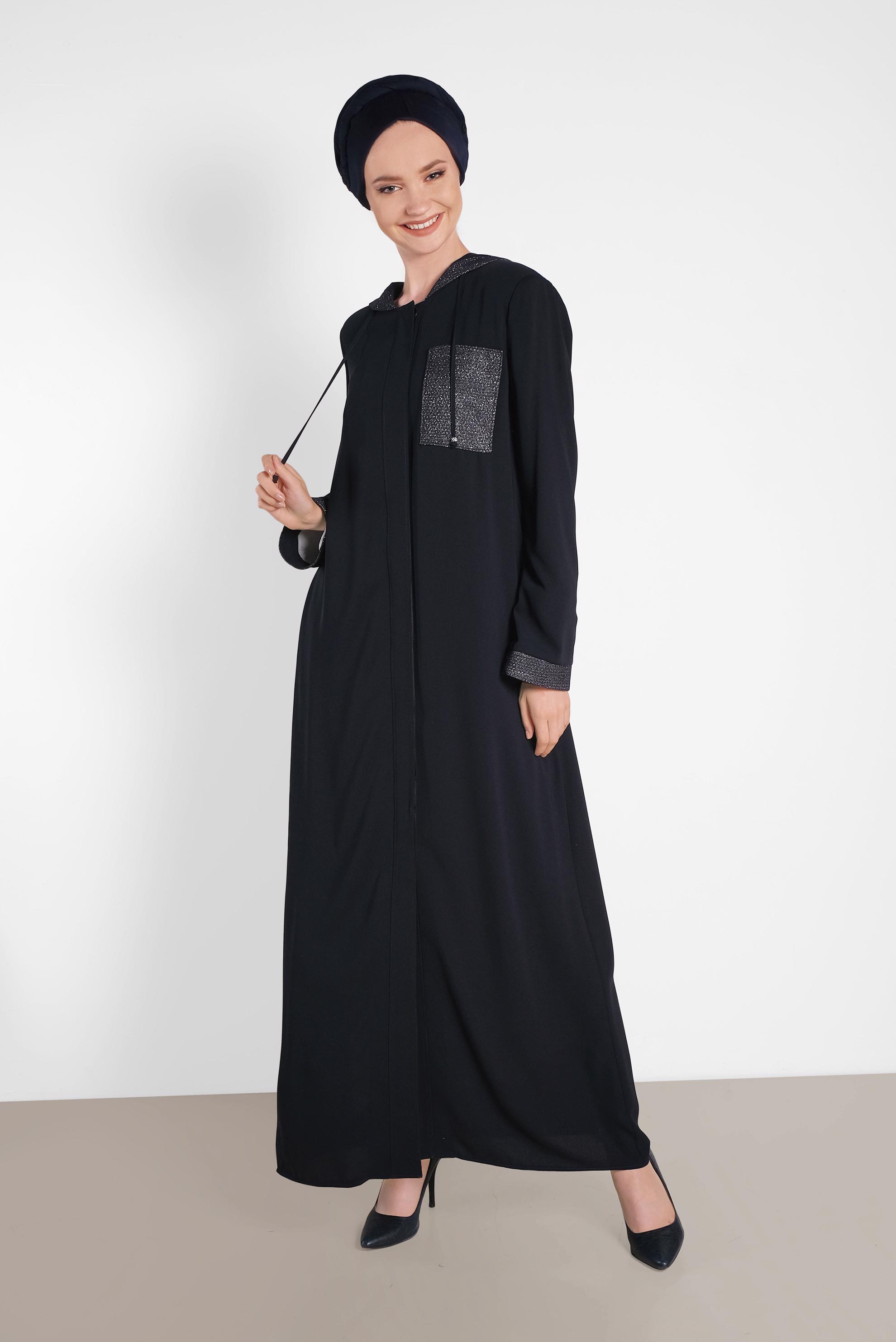 Hijab clothing NAVY BLUE 8324 ALEYNA FERACE 40/48 TEK38