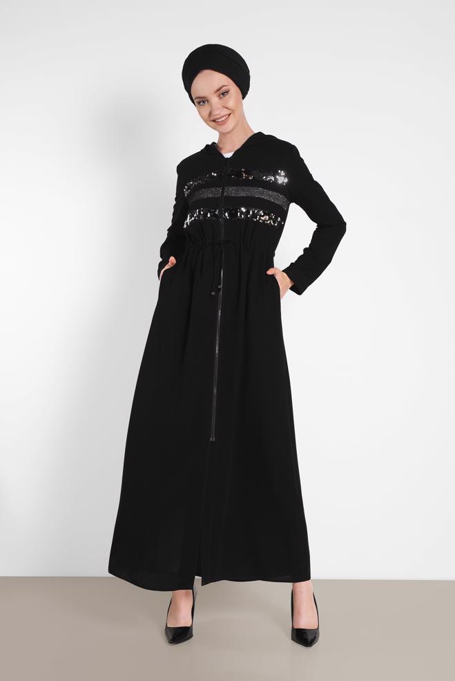 Vêtements hijab NOIR 8327 ALEYNA FERACE 38/44 - ALVİNA