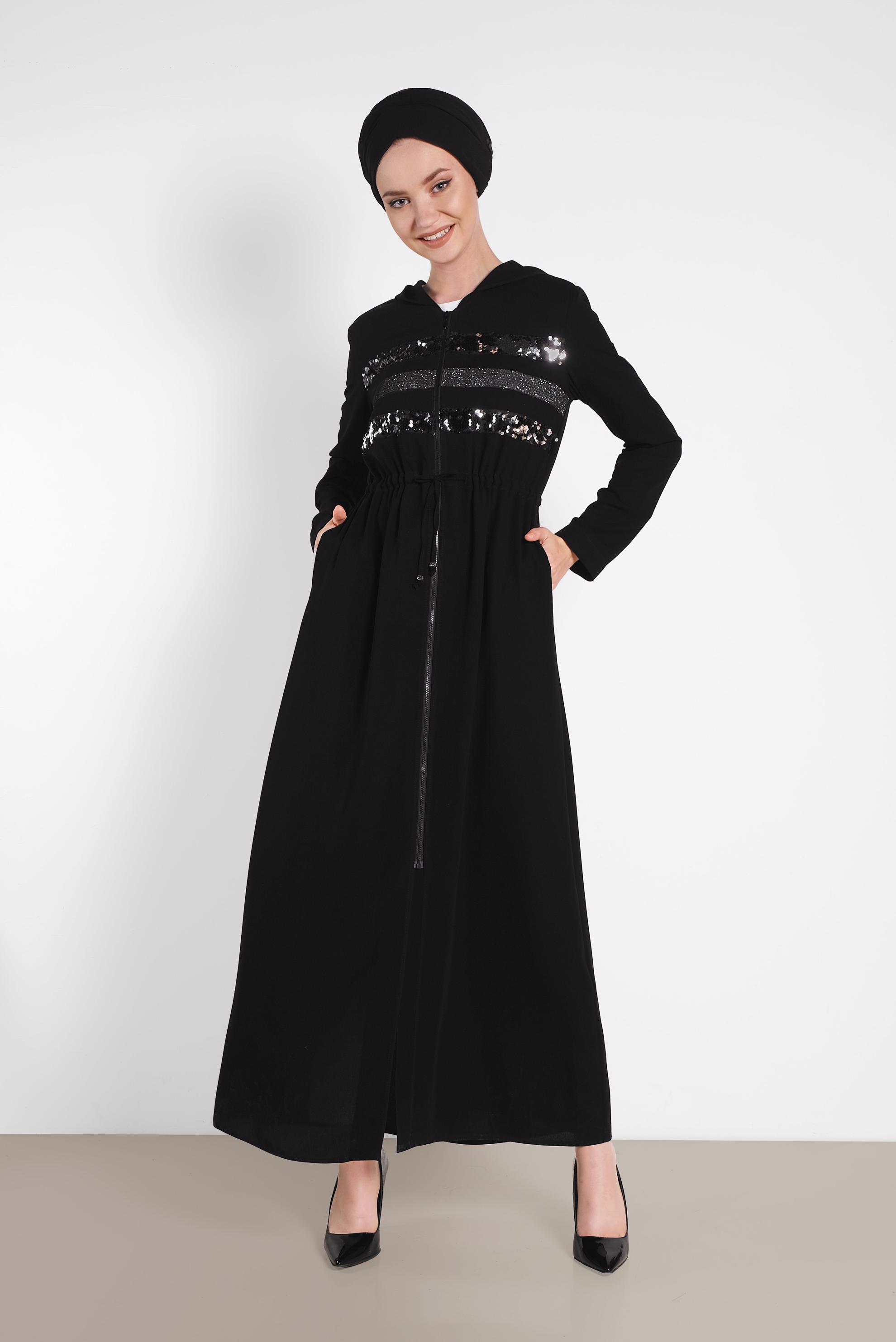 Hijab clothing BLACK 8327 ALEYNA FERACE 38/44