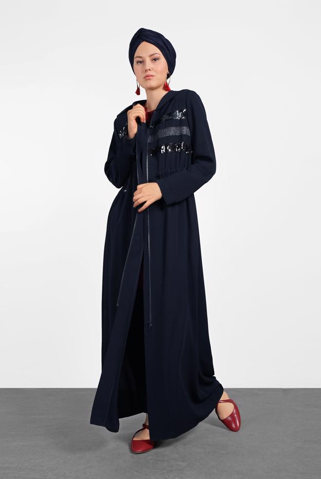 Vêtements hijab BLEU MARINE 8327 ALEYNA FERACE 38/44 - ALVİNA