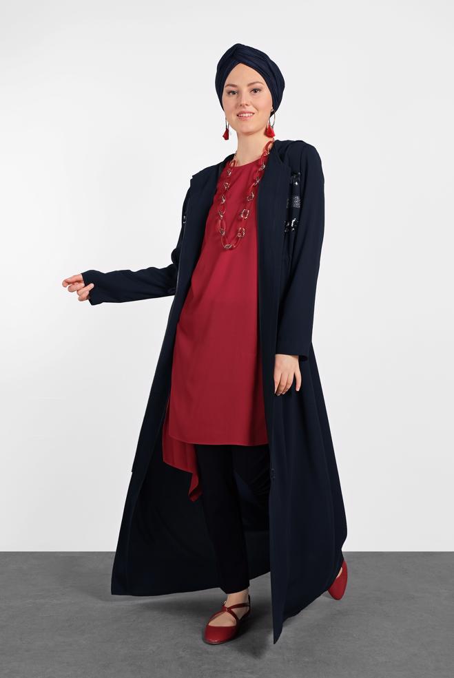 Vêtements hijab BLEU MARINE 8327 ALEYNA FERACE 38/44 - ALVİNA