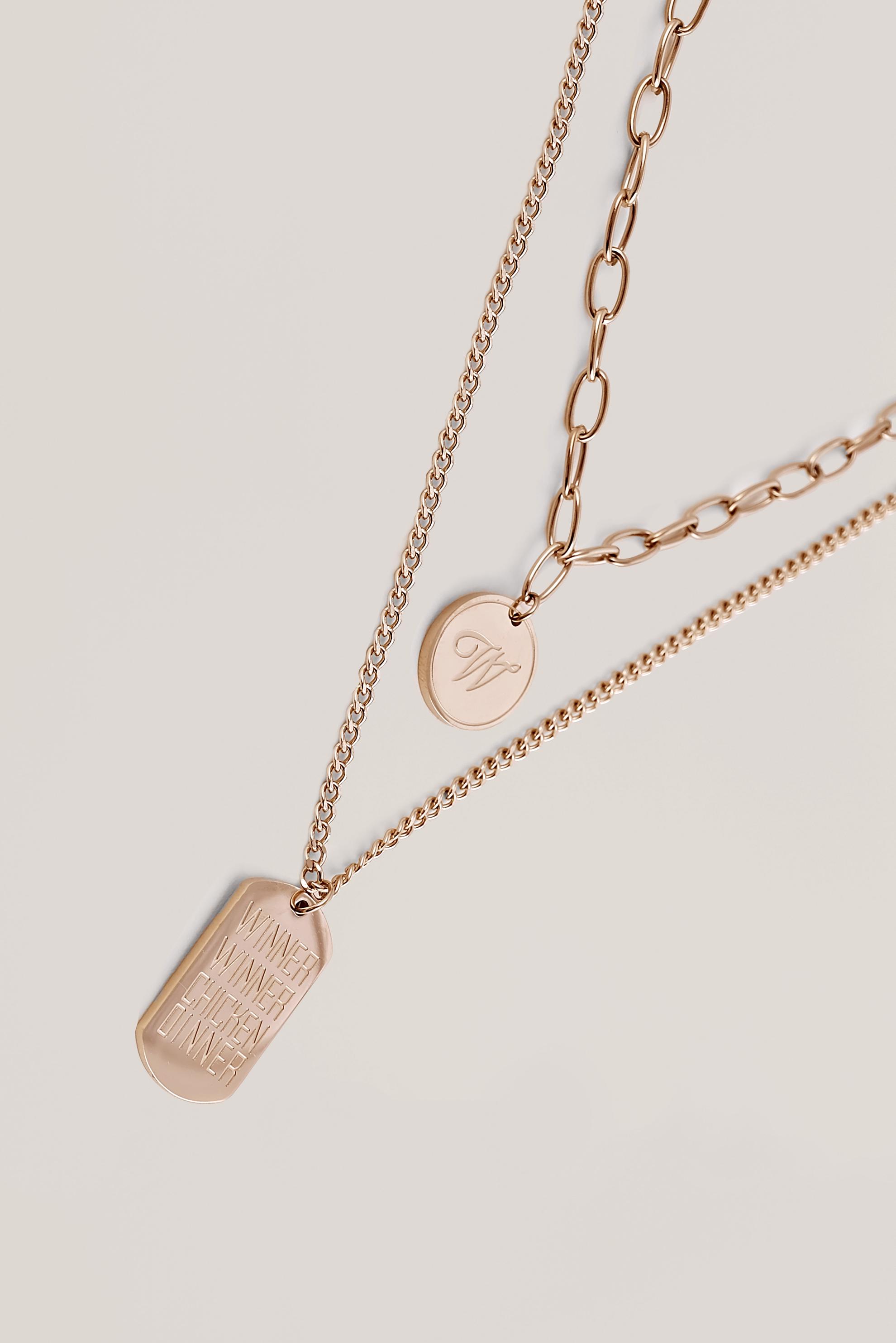 Tesettür giyim PUDRA ALVİNA ÇELİK KOLYE 3008 