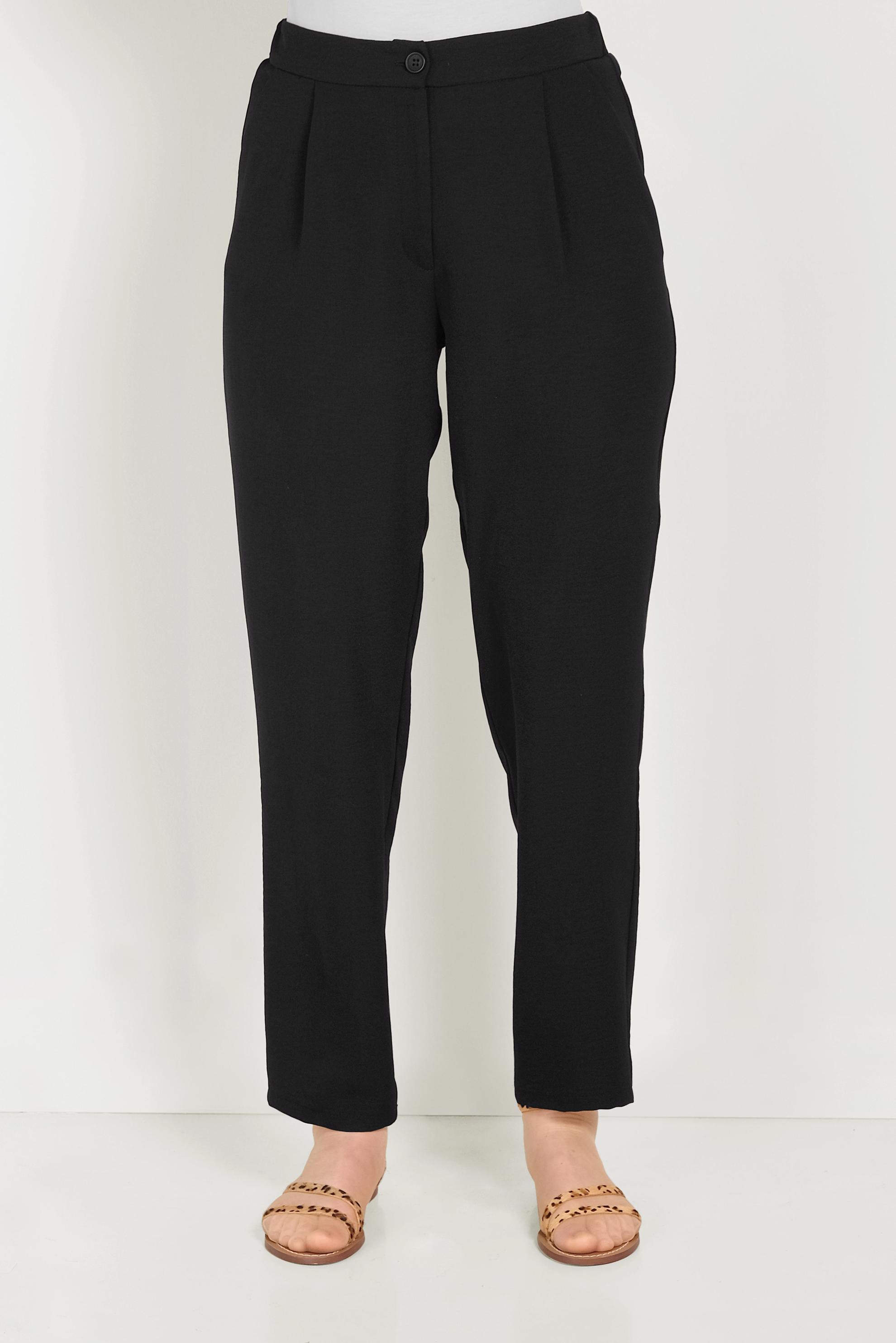 Tesettür giyim SİYAH CEPLİ HAVUÇ MODEL PANTOLON 70050