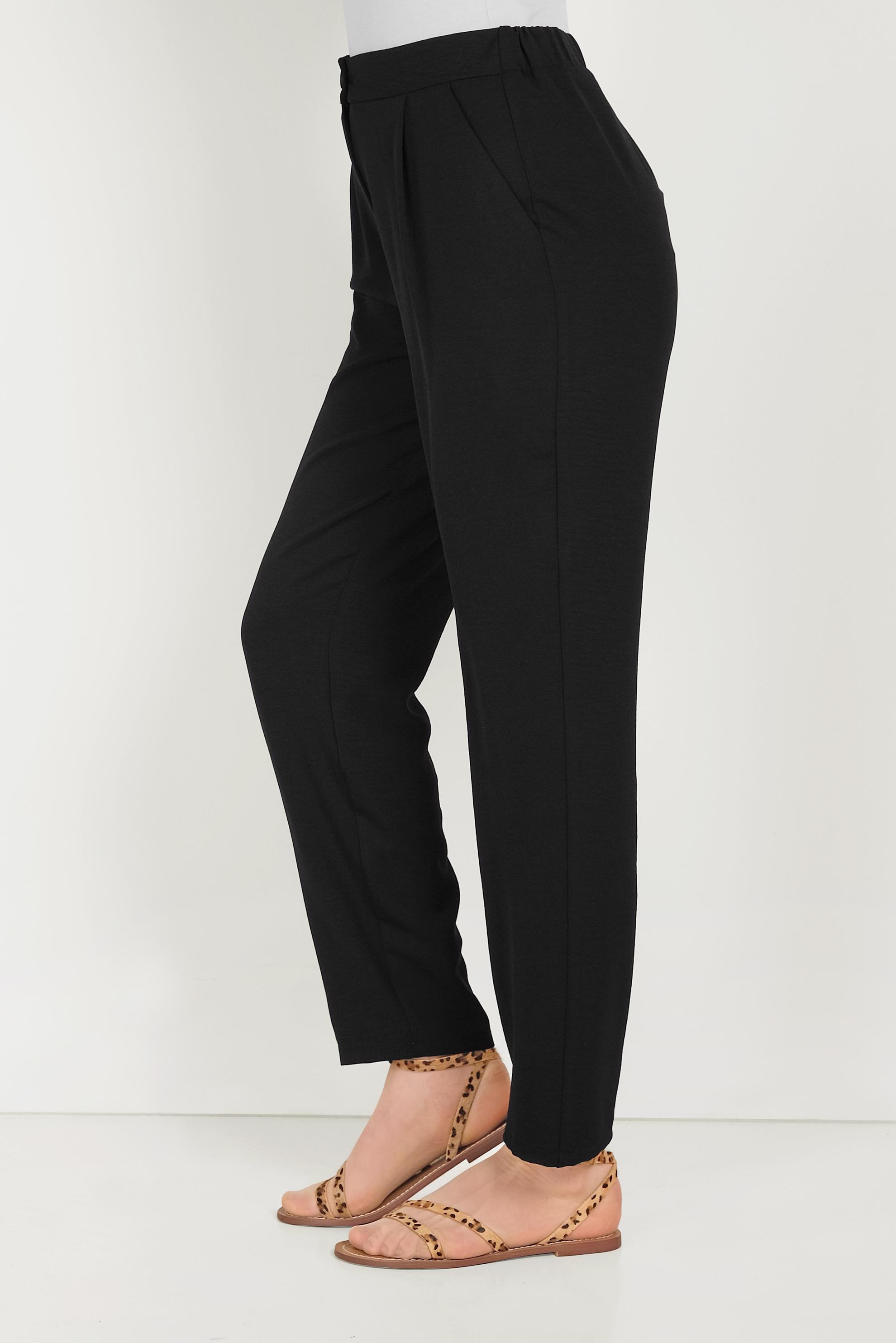 Tesettür giyim SİYAH CEPLİ HAVUÇ MODEL PANTOLON 70050